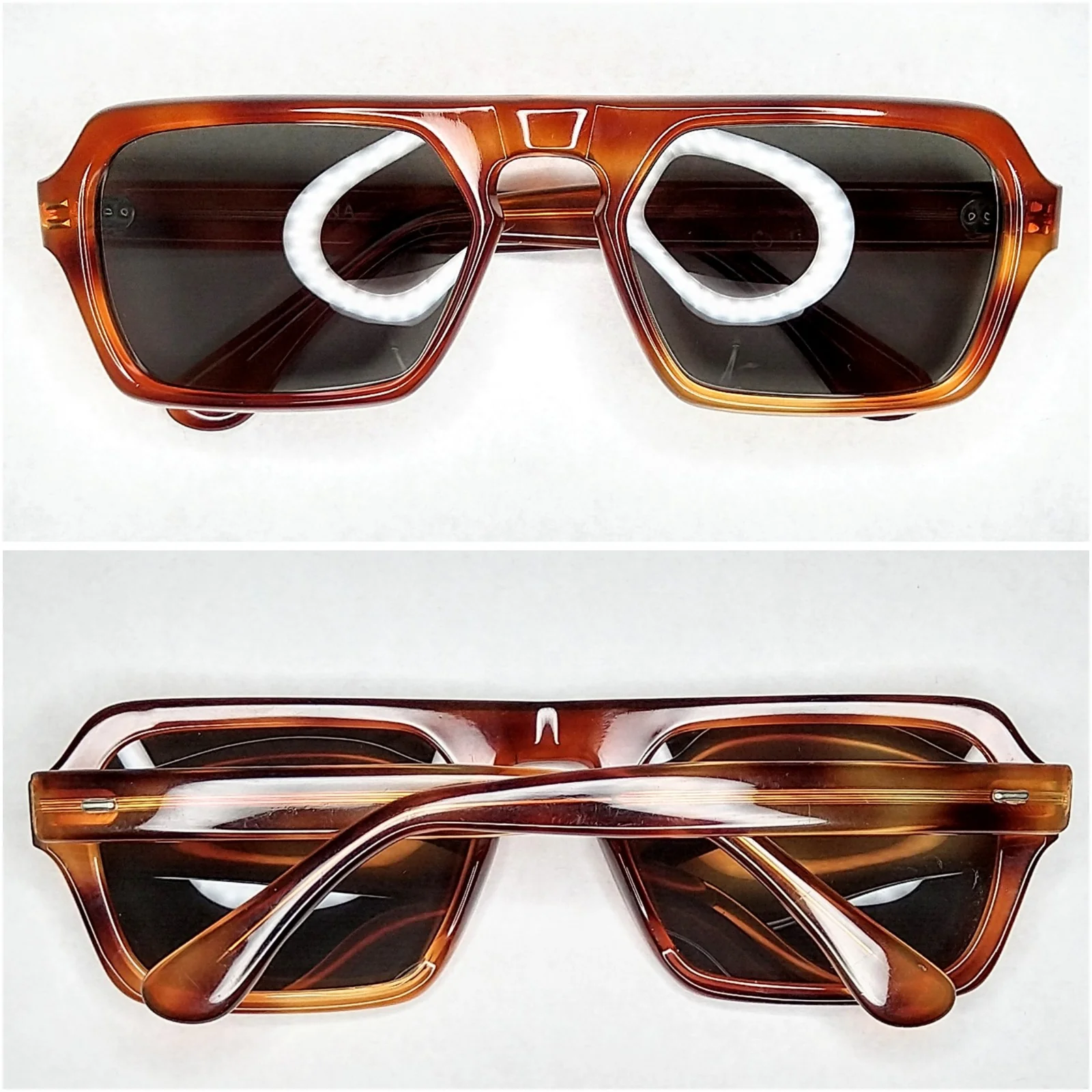 70s Vintage Classic Keyhole Bridge Sunglasses By Diana - Image 2