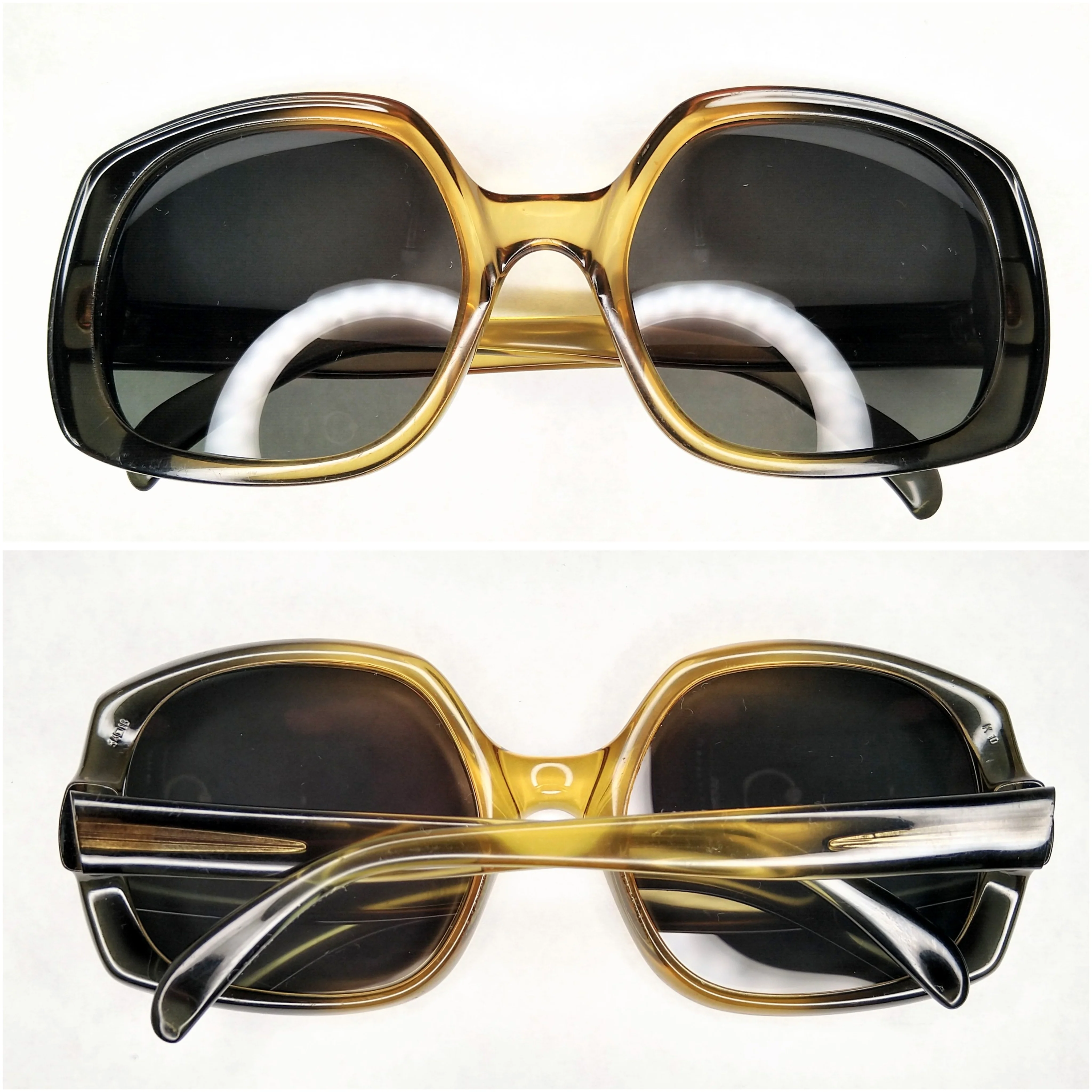 70s Vintage K10 Green Minimalist Sunglasses By Cobra X Optyl - Image 2