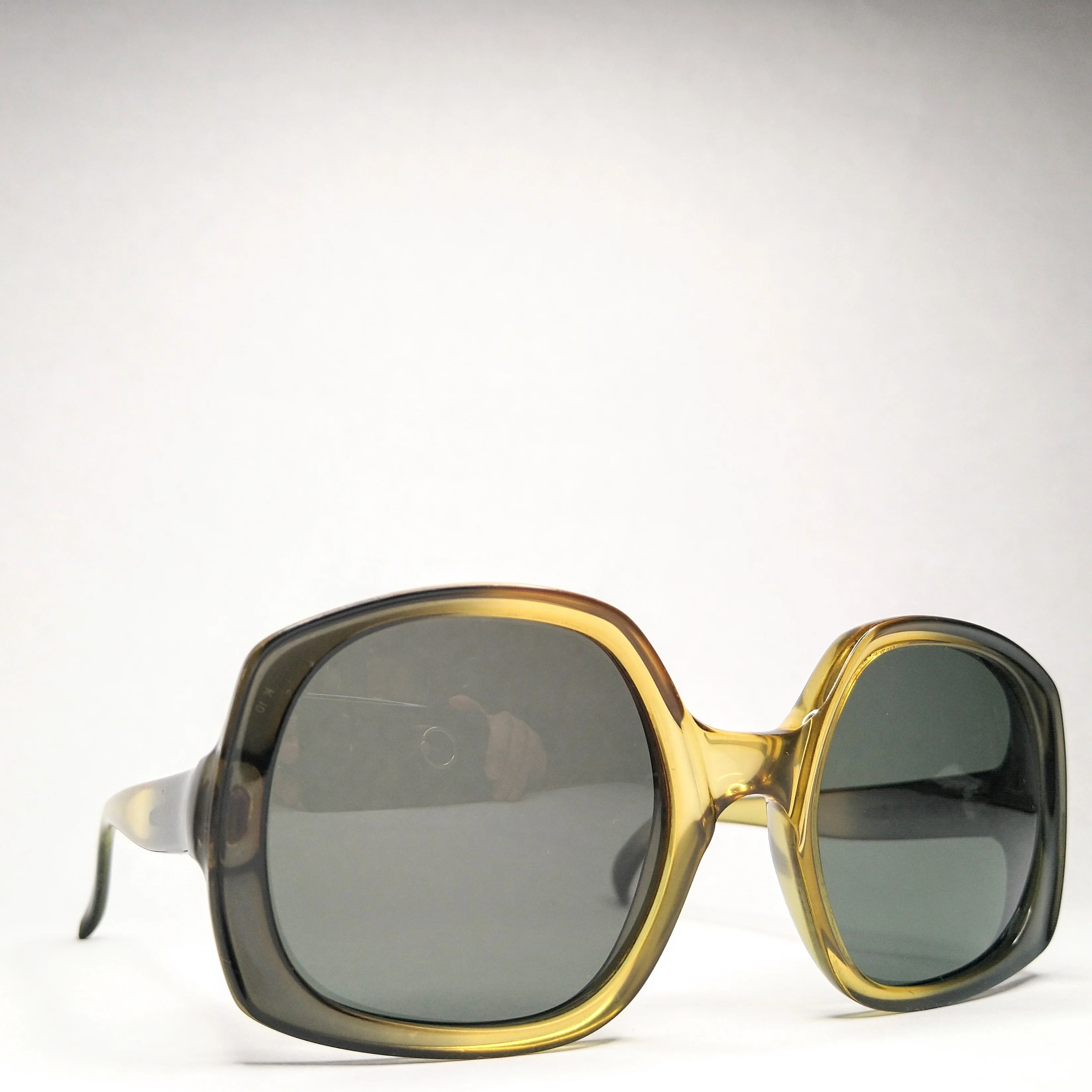 70s Vintage K10 Green Minimalist Sunglasses By Cobra X Optyl - Image 6