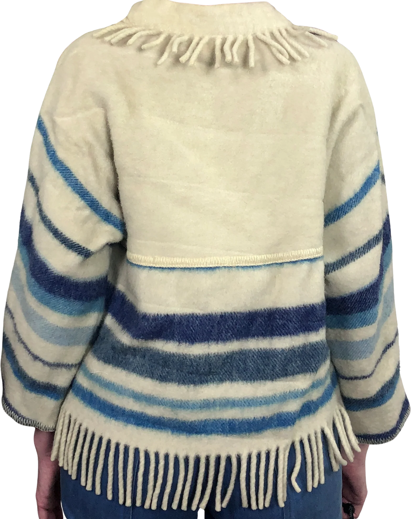 70s Vintage Lapp Lander Wool Blanket Sweater By Lapp Lander - Image 2