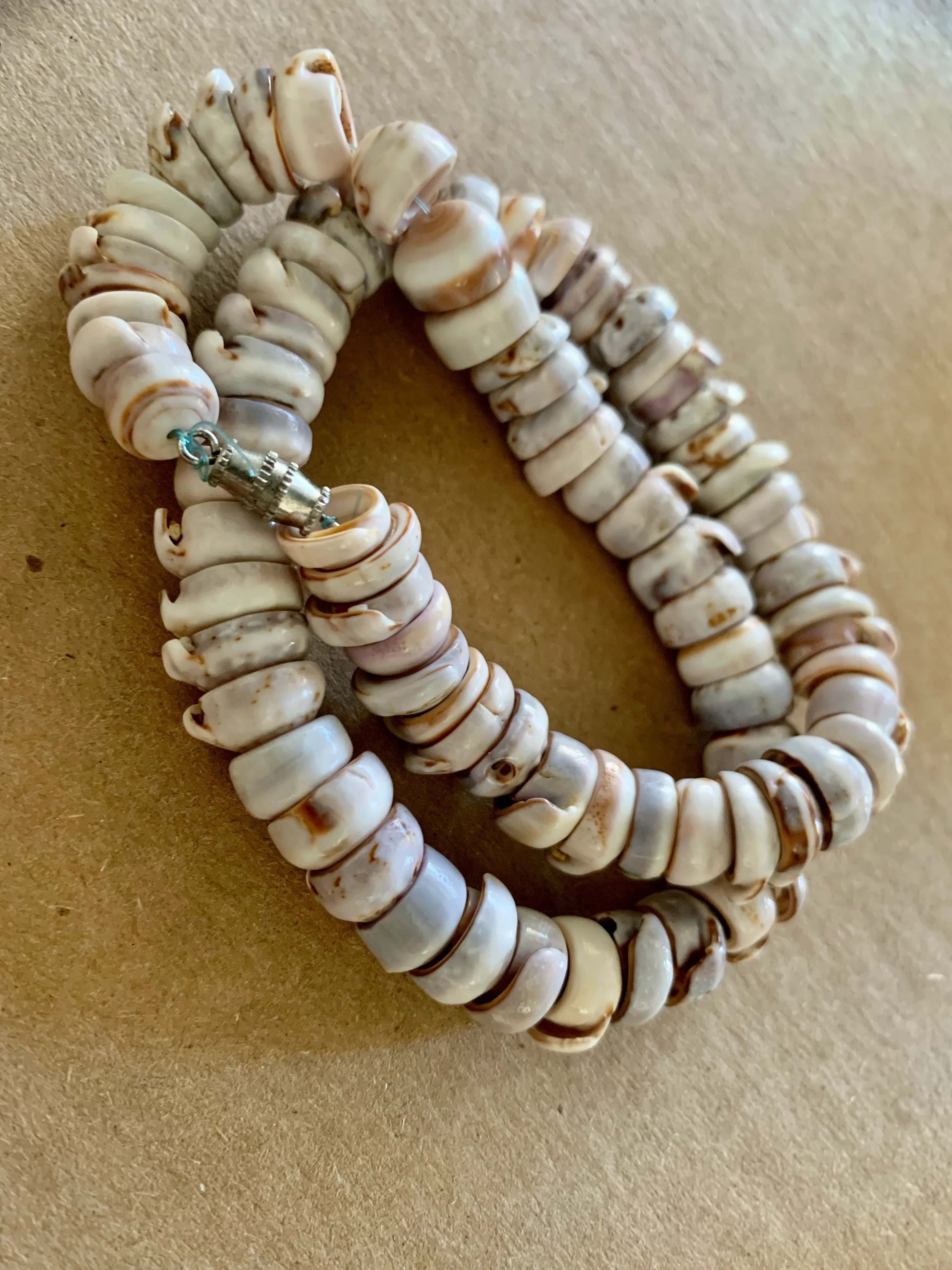 70s Vintage Large Hawaiian Puka Shell Necklace - Image 3