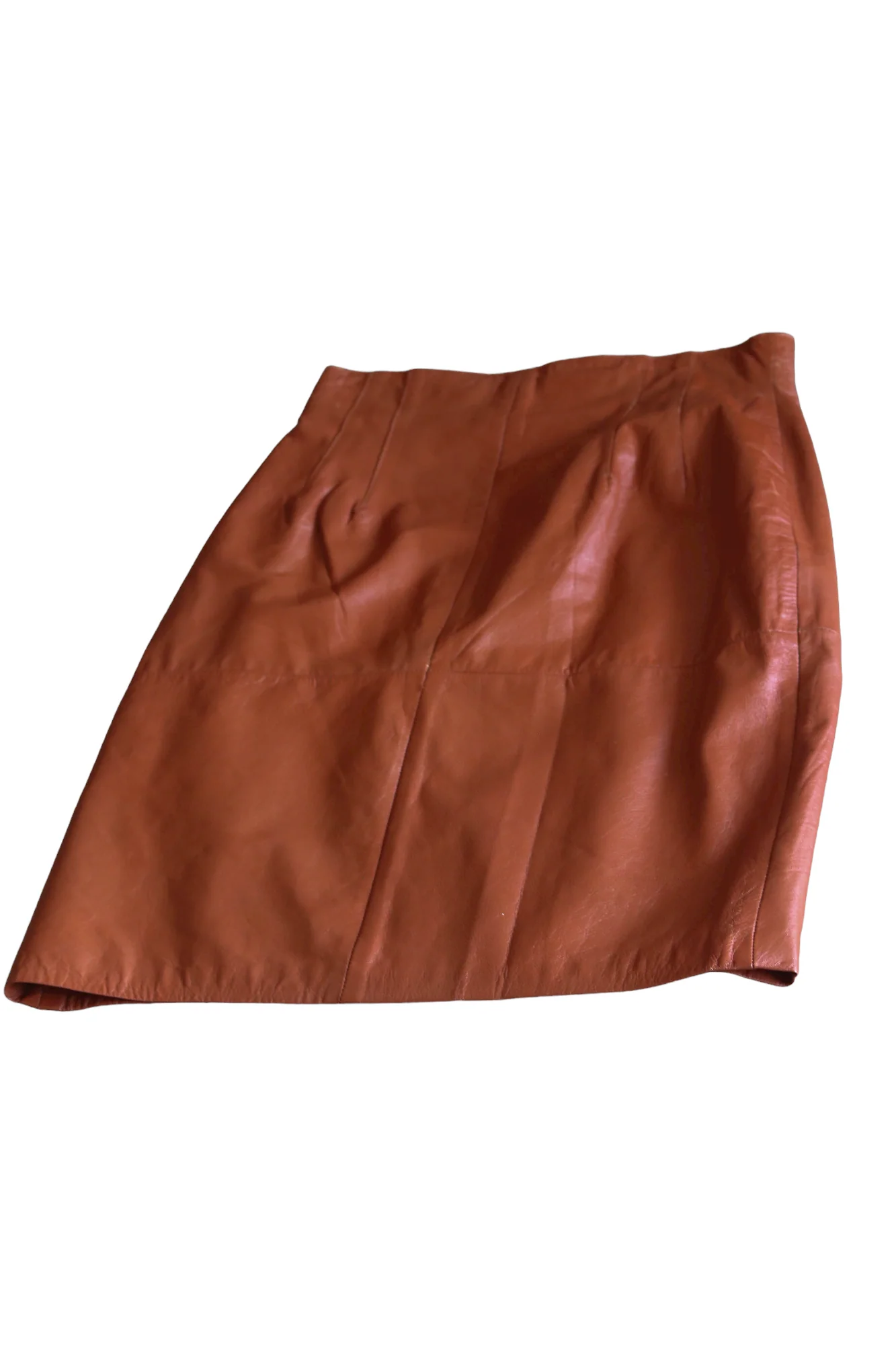 70s Vintage Leather Skirt - Image 2