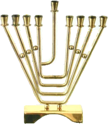 70s Vintage Modernist Brass Menorah