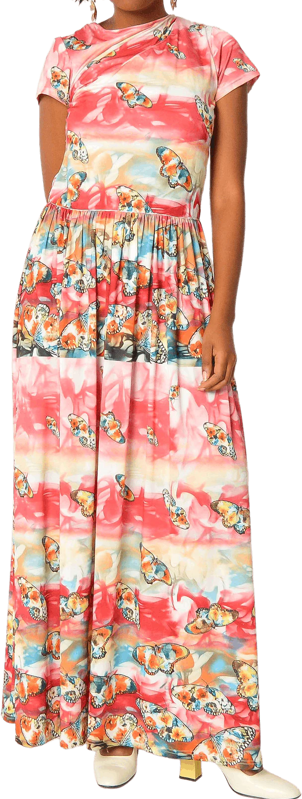 70s Vintage Myra Butterfly Dress