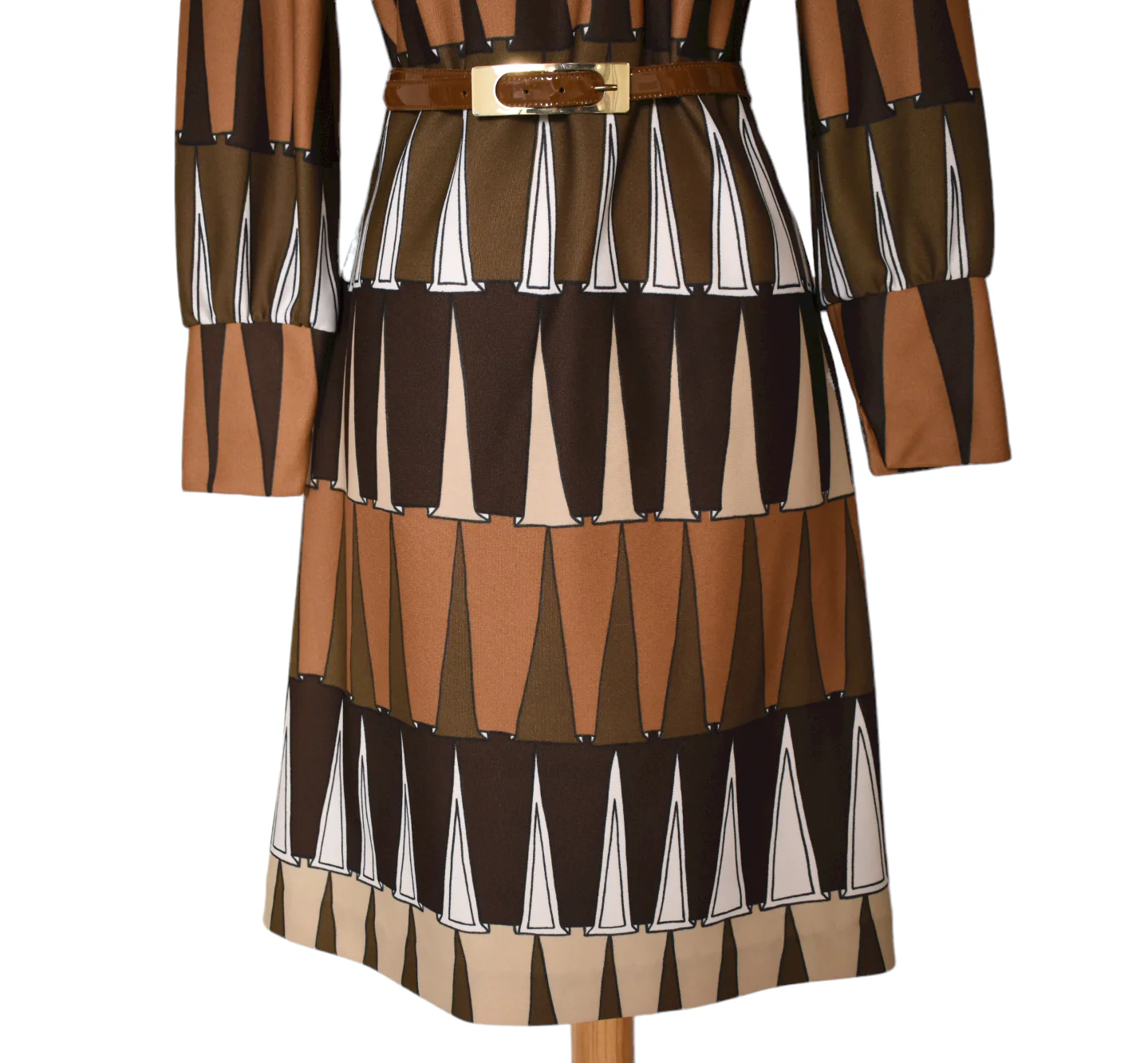 70s Vintage Ombre Abstract Mod Op Art Shift Dress By Leslie Fay - Image 4