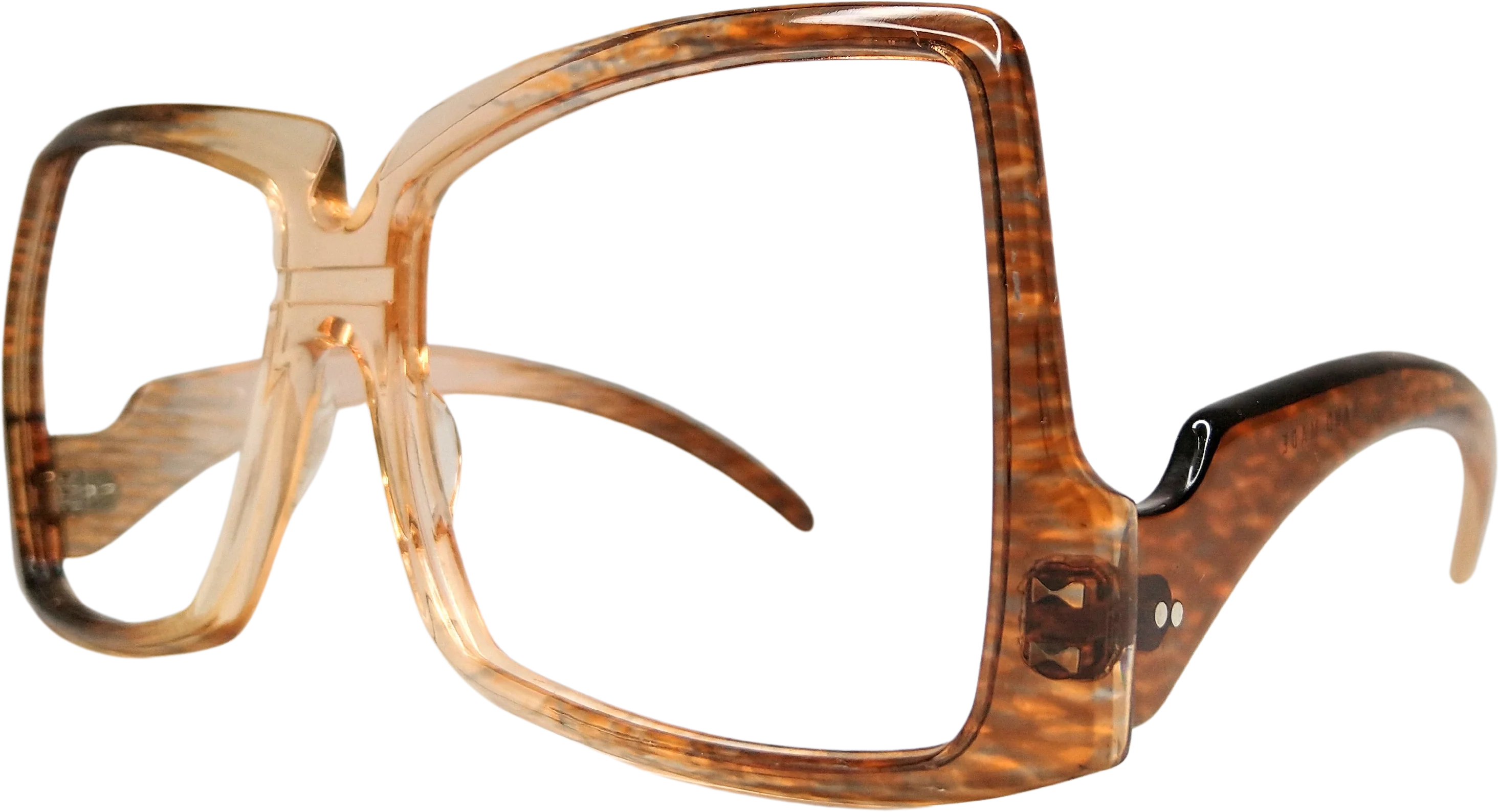 70s Vintage Oversized Sunglasses Eyeglasses Frame