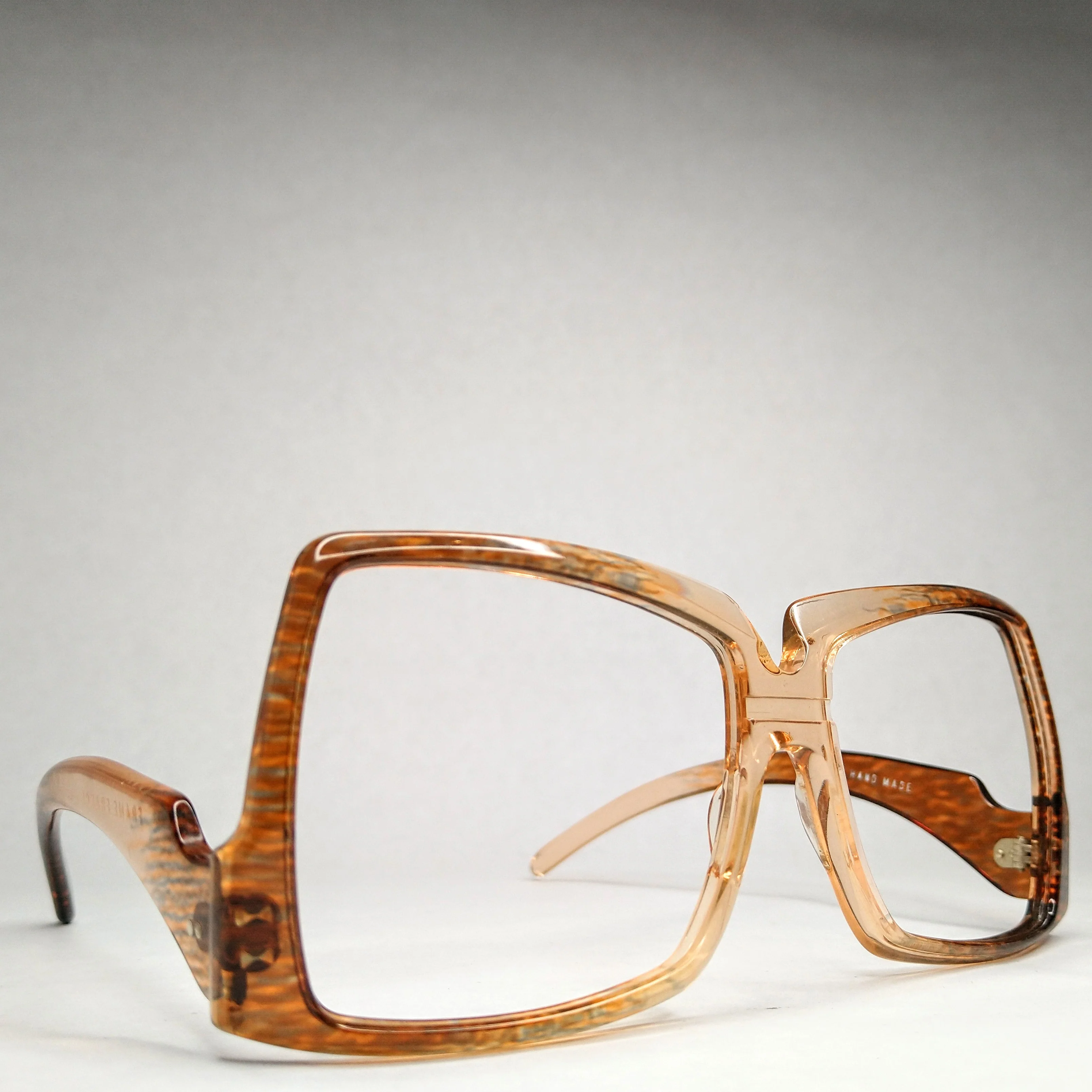70s Vintage Oversized Sunglasses Eyeglasses Frame - Image 5