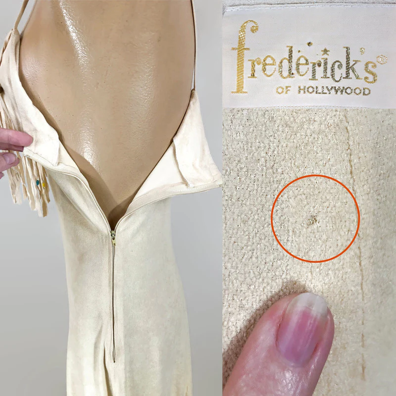 70s Vintage Rare Southwestern Beaded Fringe Dress By Frederick's of Hollywood - Image 10