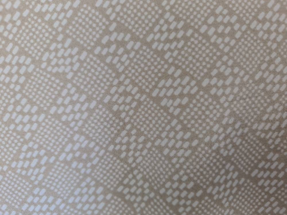 70s Vintage Beige And White Check Blouse By Lady Manhattan - Image 7