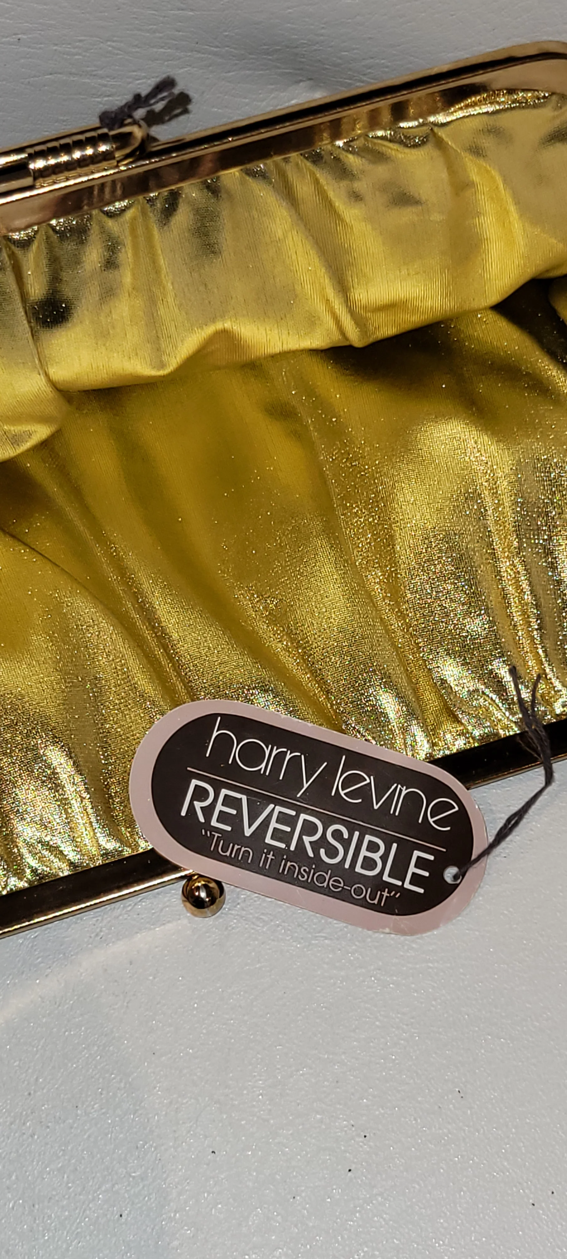 70s Vintage Reversible Evening Clutch Bag By Harry Levine - Image 4