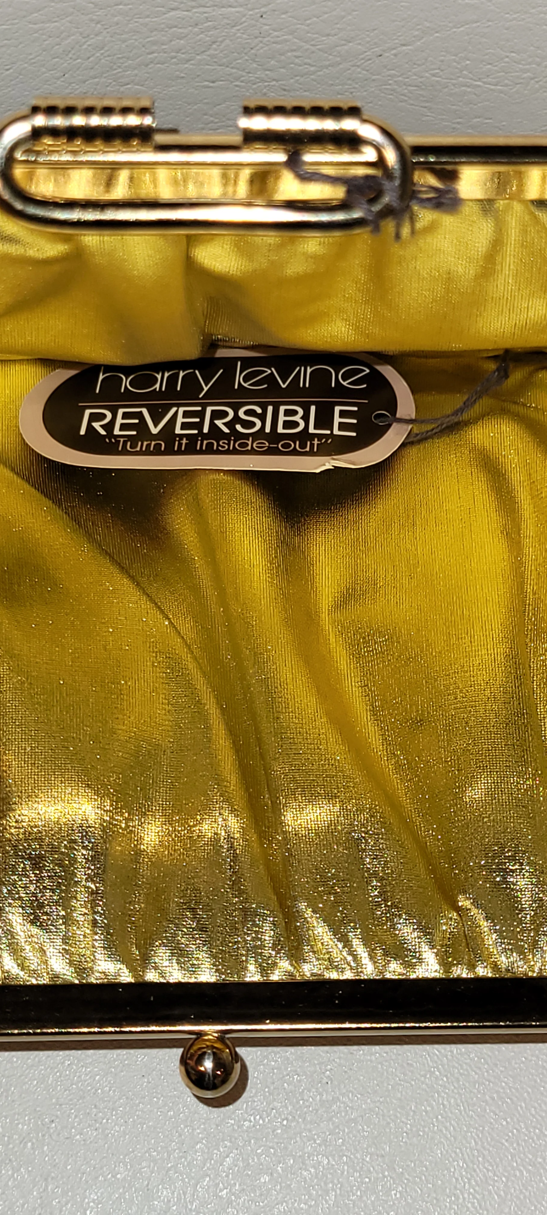 70s Vintage Reversible Evening Clutch Bag By Harry Levine - Image 5
