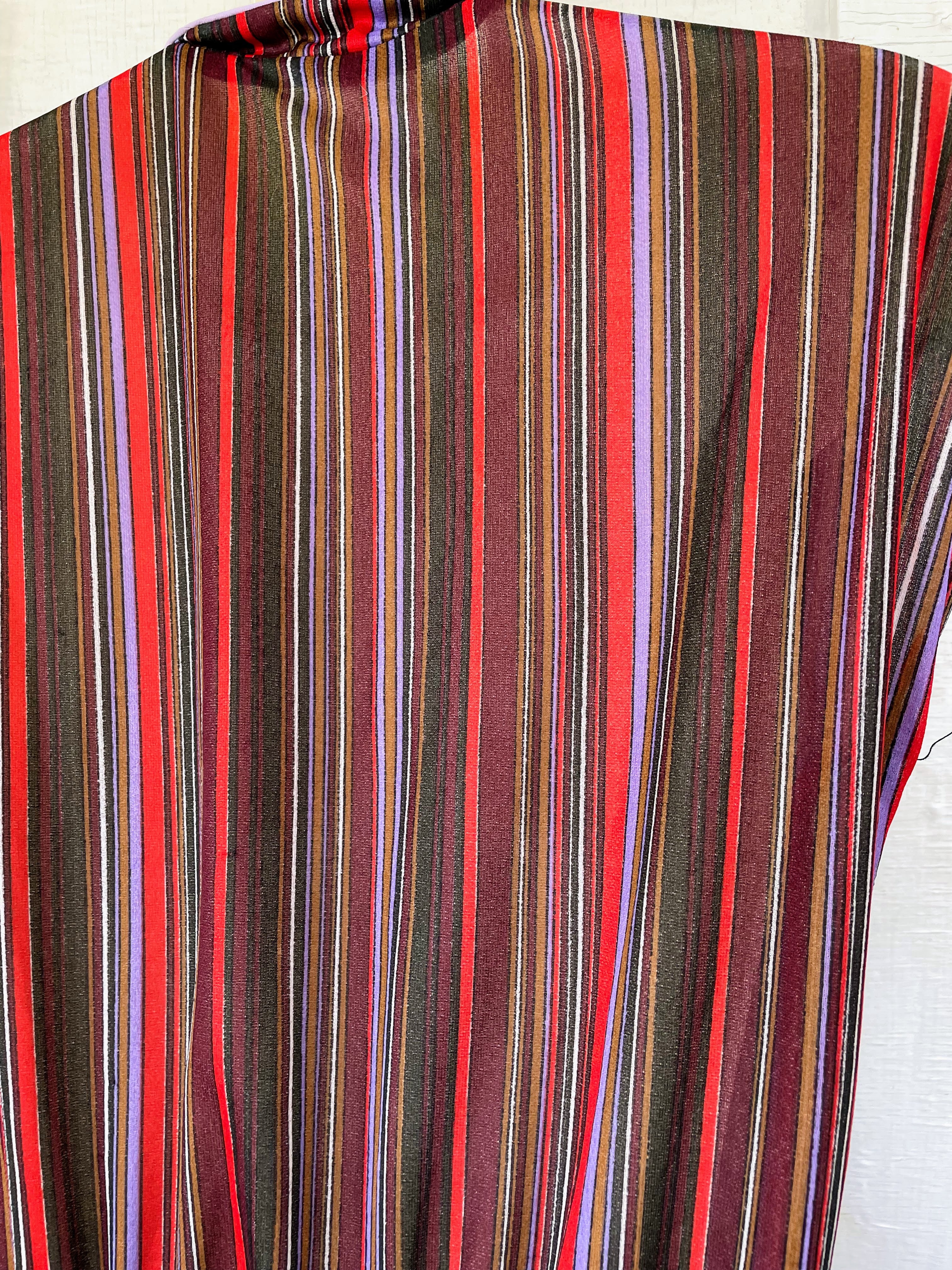 70s Vintage Striped Sheer Dress Mod Small By New Raves - Image 3