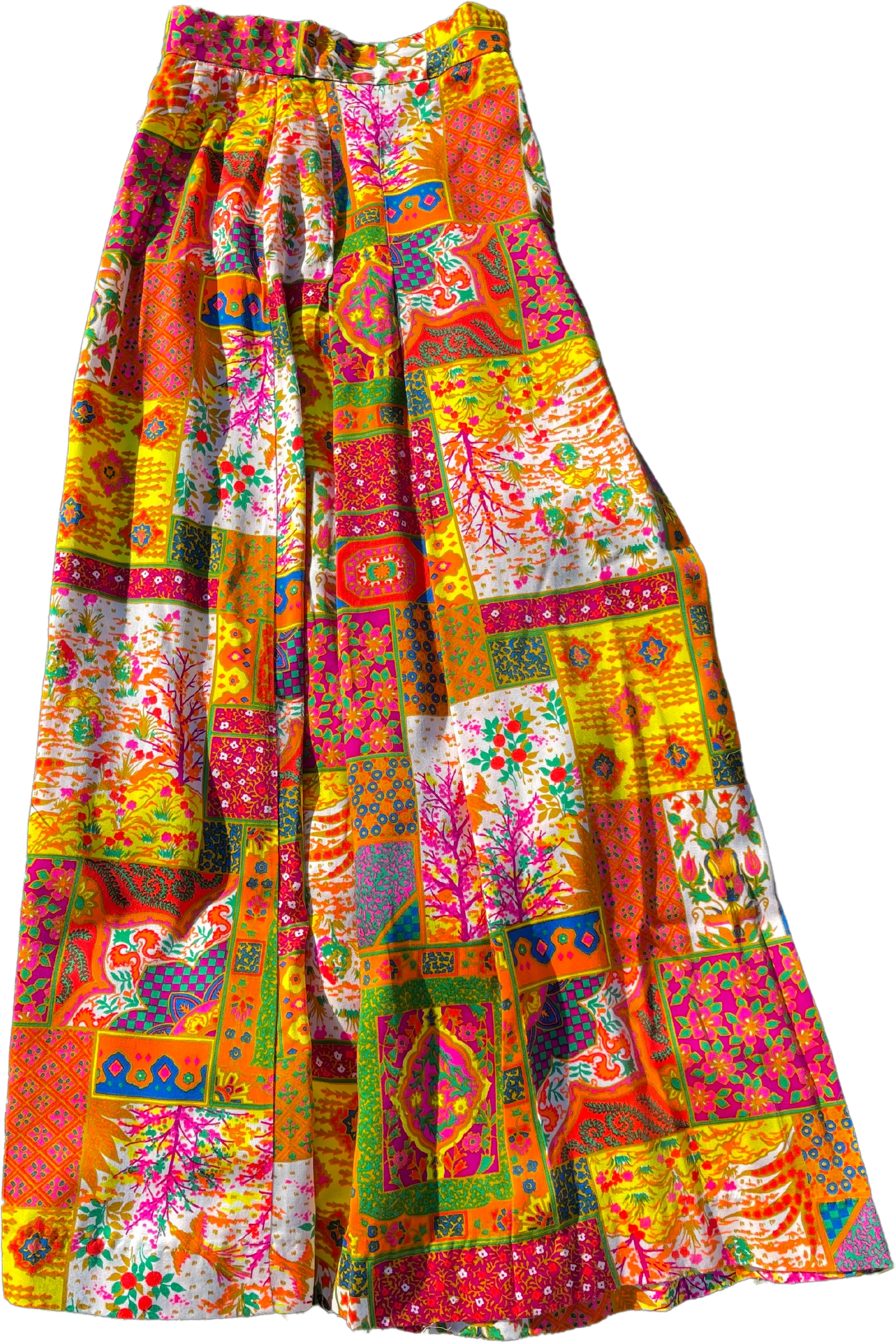 70s Vintage Vibrant 70s Maxi Skirt by Lanz of Salzburg