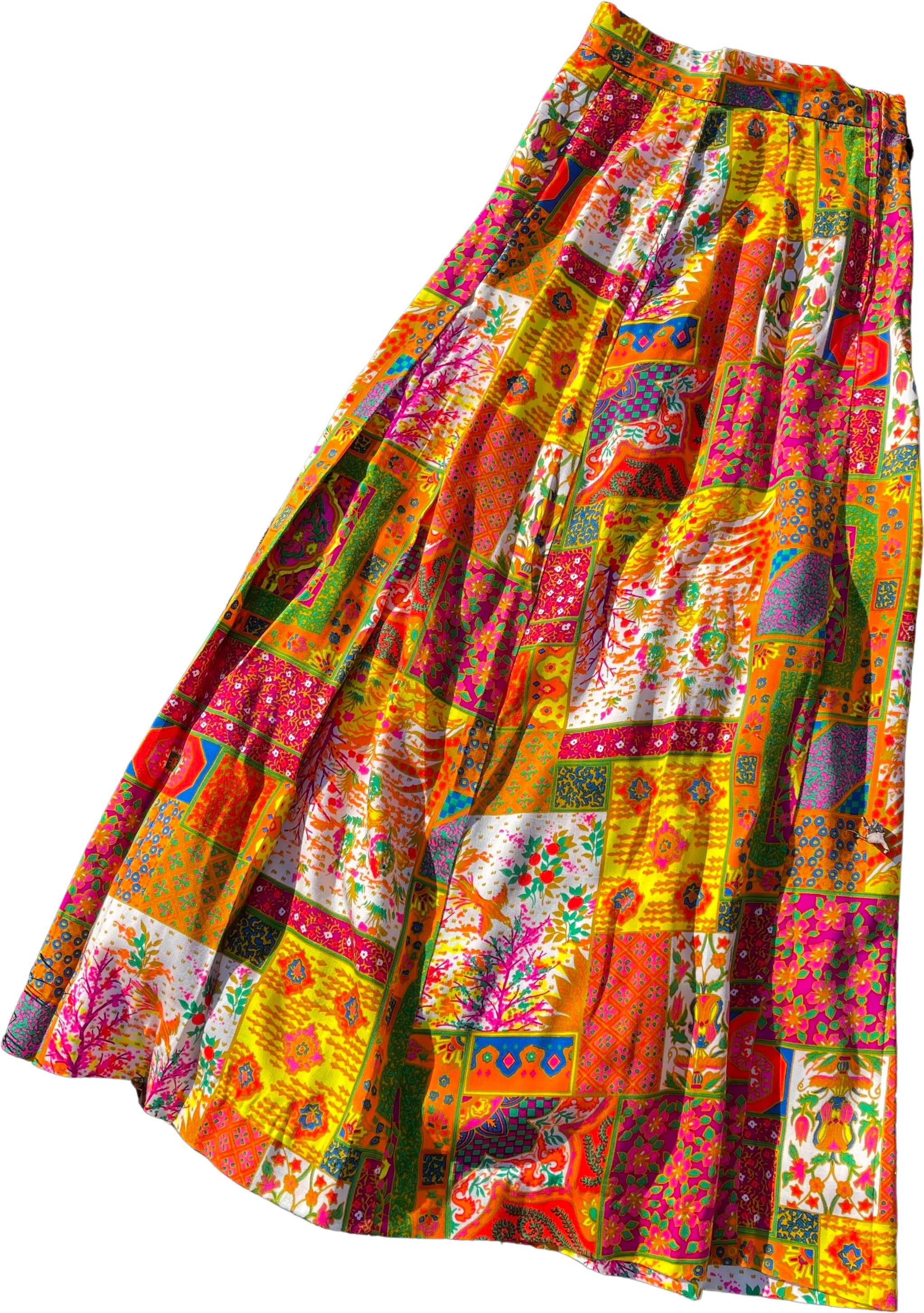 70s Vintage Vibrant 70s Maxi Skirt by Lanz of Salzburg - Image 2