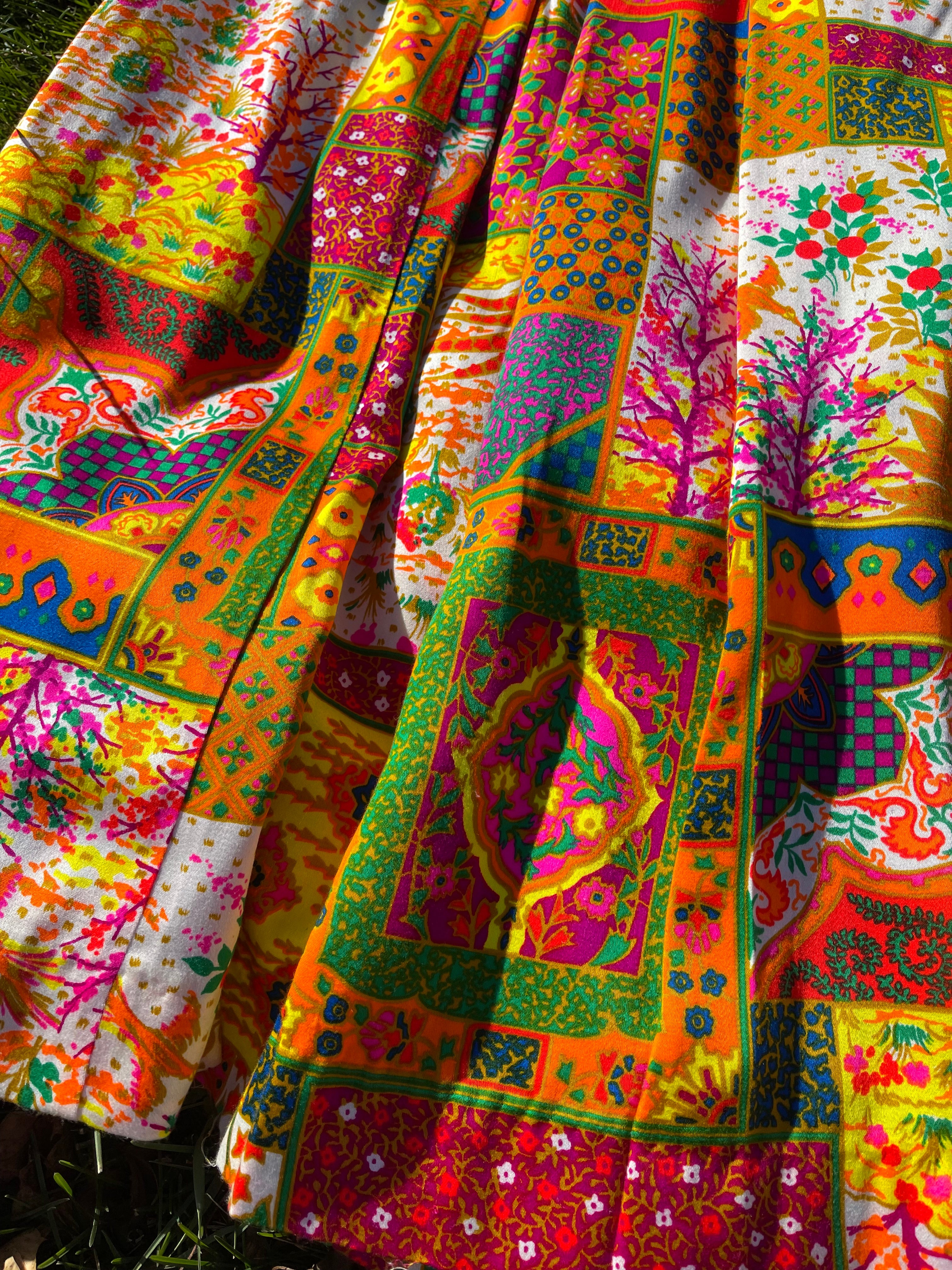 70s Vintage Vibrant 70s Maxi Skirt by Lanz of Salzburg - Image 4