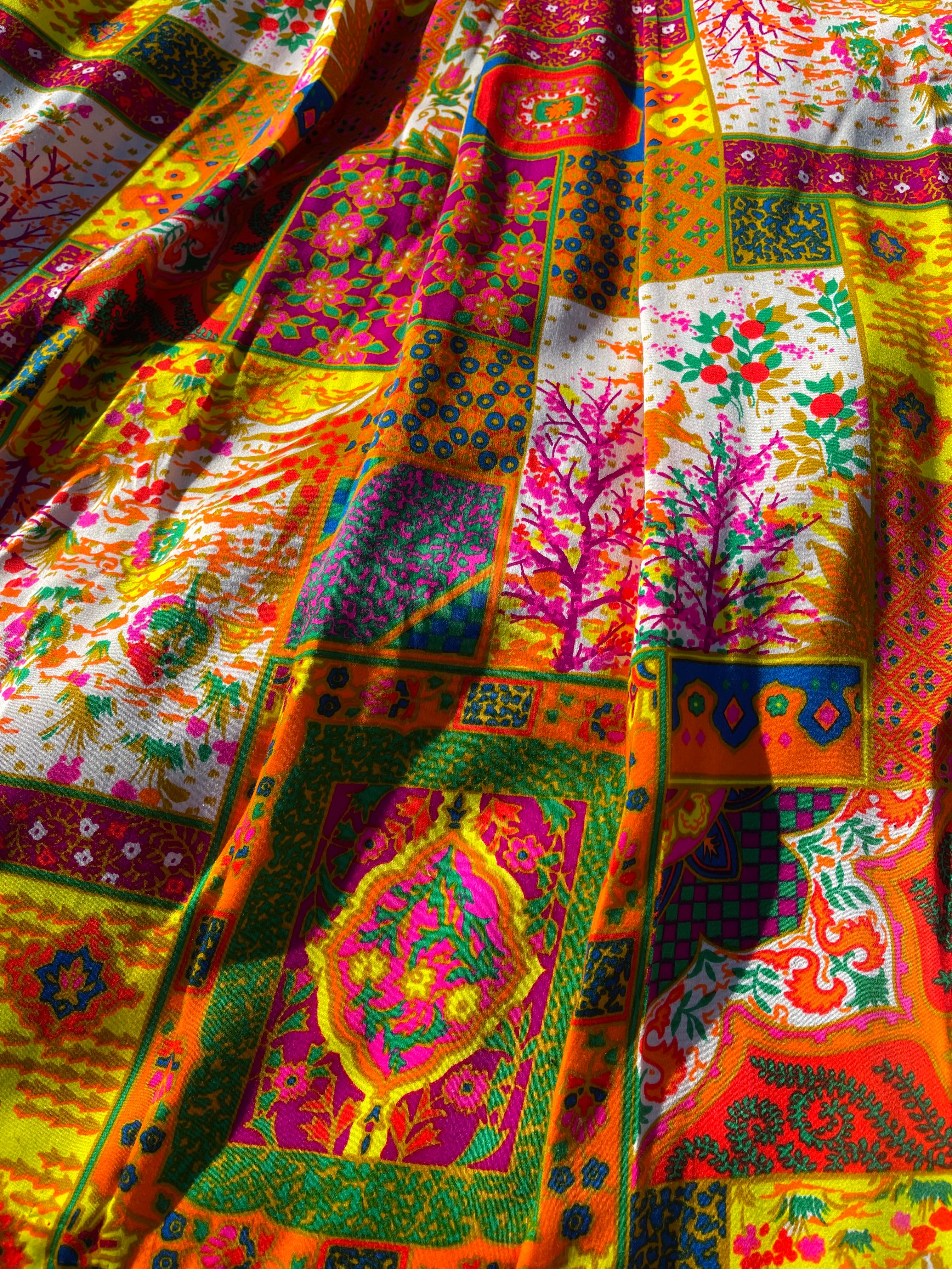 70s Vintage Vibrant 70s Maxi Skirt by Lanz of Salzburg - Image 5