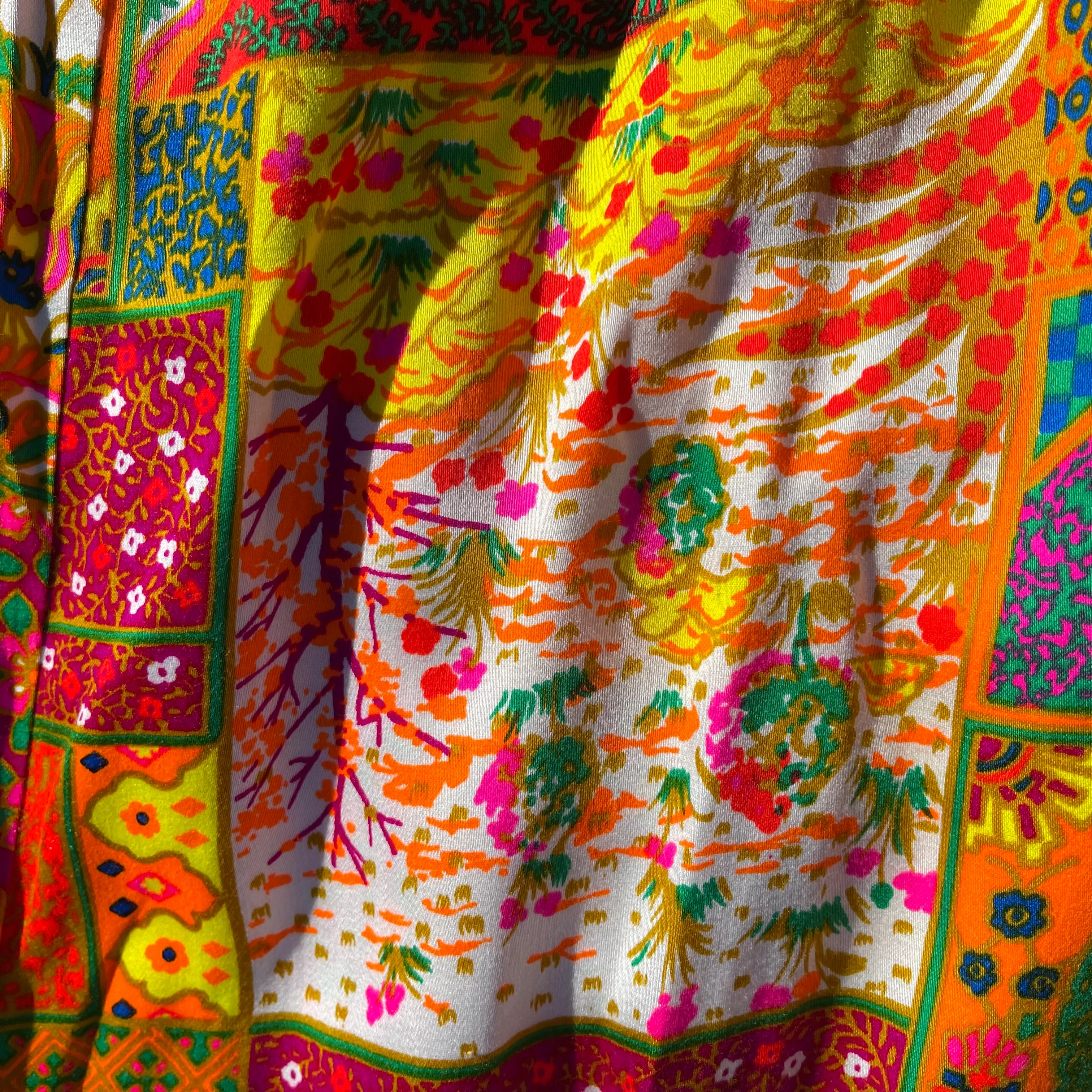 70s Vintage Vibrant 70s Maxi Skirt by Lanz of Salzburg - Image 9