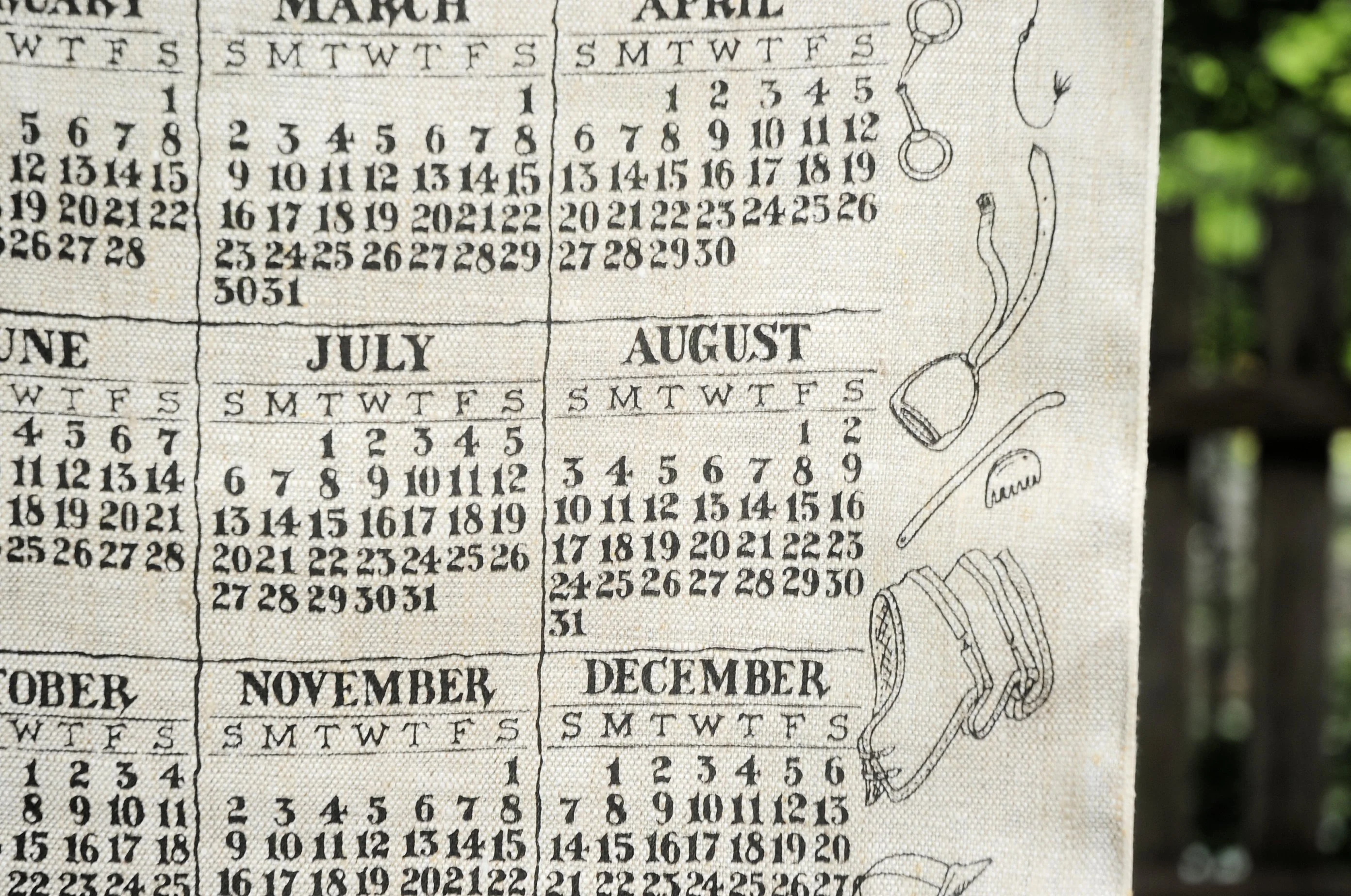70s Vtg 1975 Stone Mill Tack Shop Equestrian Calendar - Image 10
