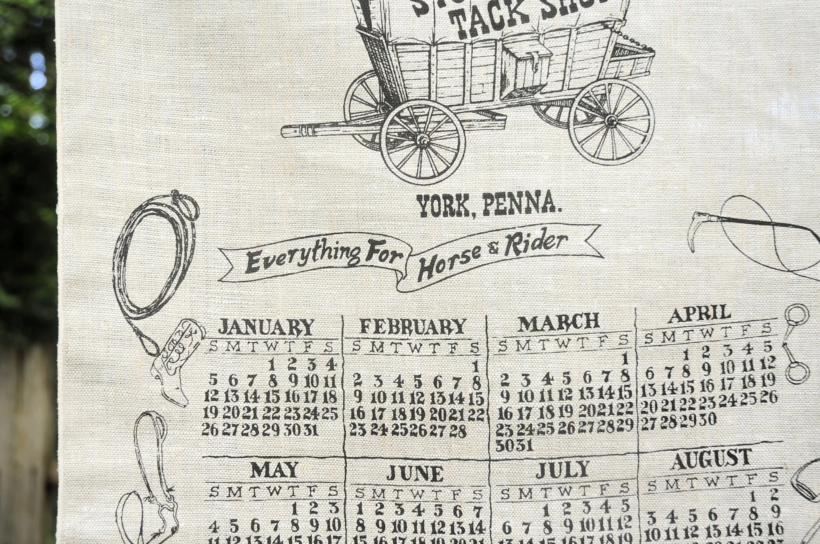70s Vtg 1975 Stone Mill Tack Shop Equestrian Calendar - Image 7