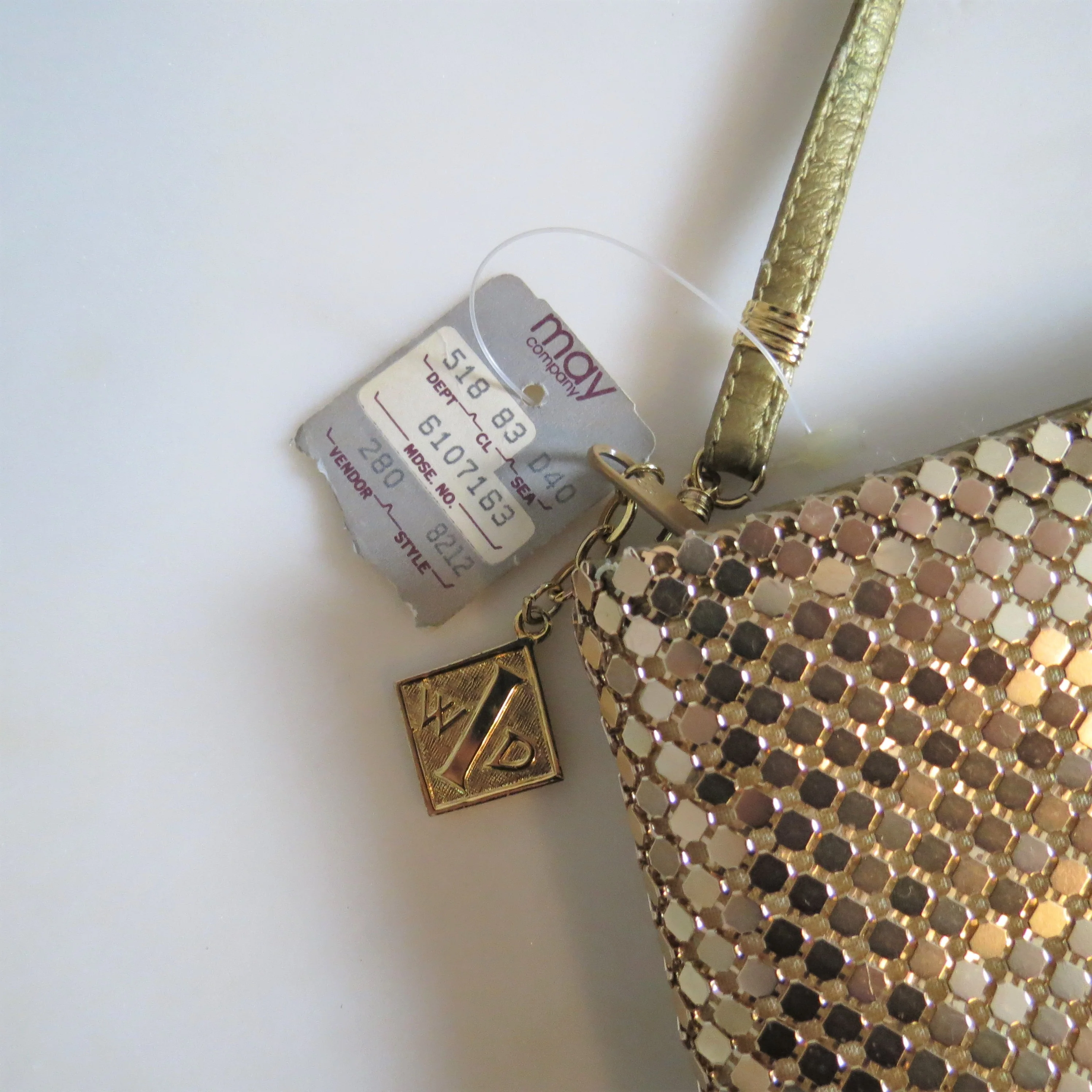 70s Whiting And Davis Metal Mesh Crossbody Bag Nwt By Whiting and Davis - Image 3