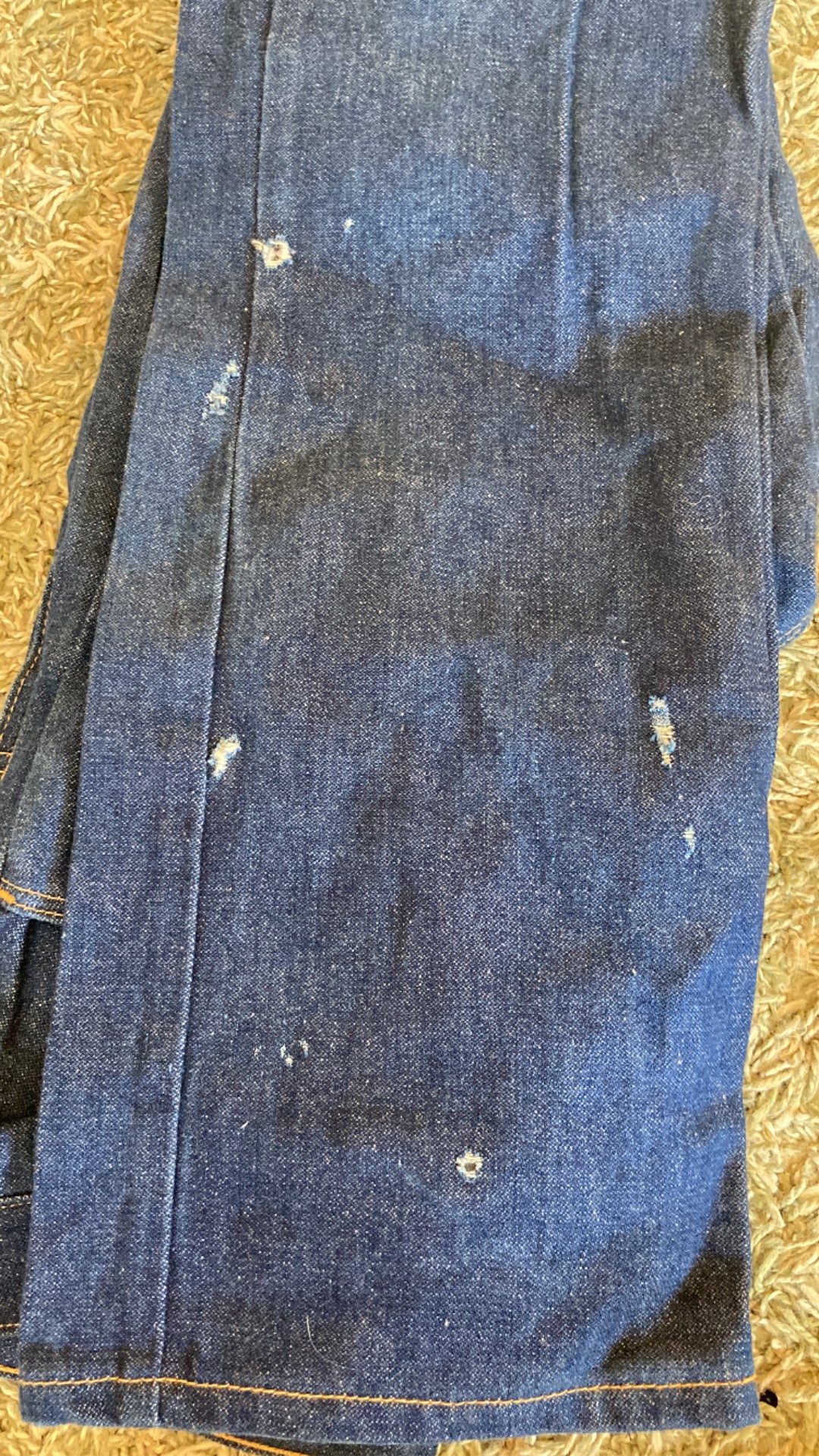 70s Wide Leg Baggy Distressed Jeans - Image 7