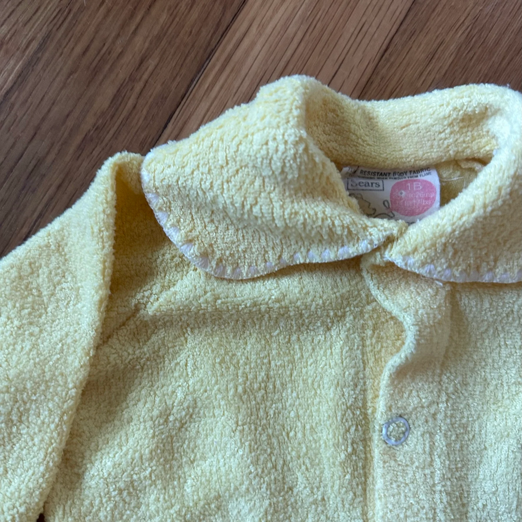 70s Winnie The Pooh Yellow Terry Cloth Onesie Romper By Winnie The Pooh - Image 5