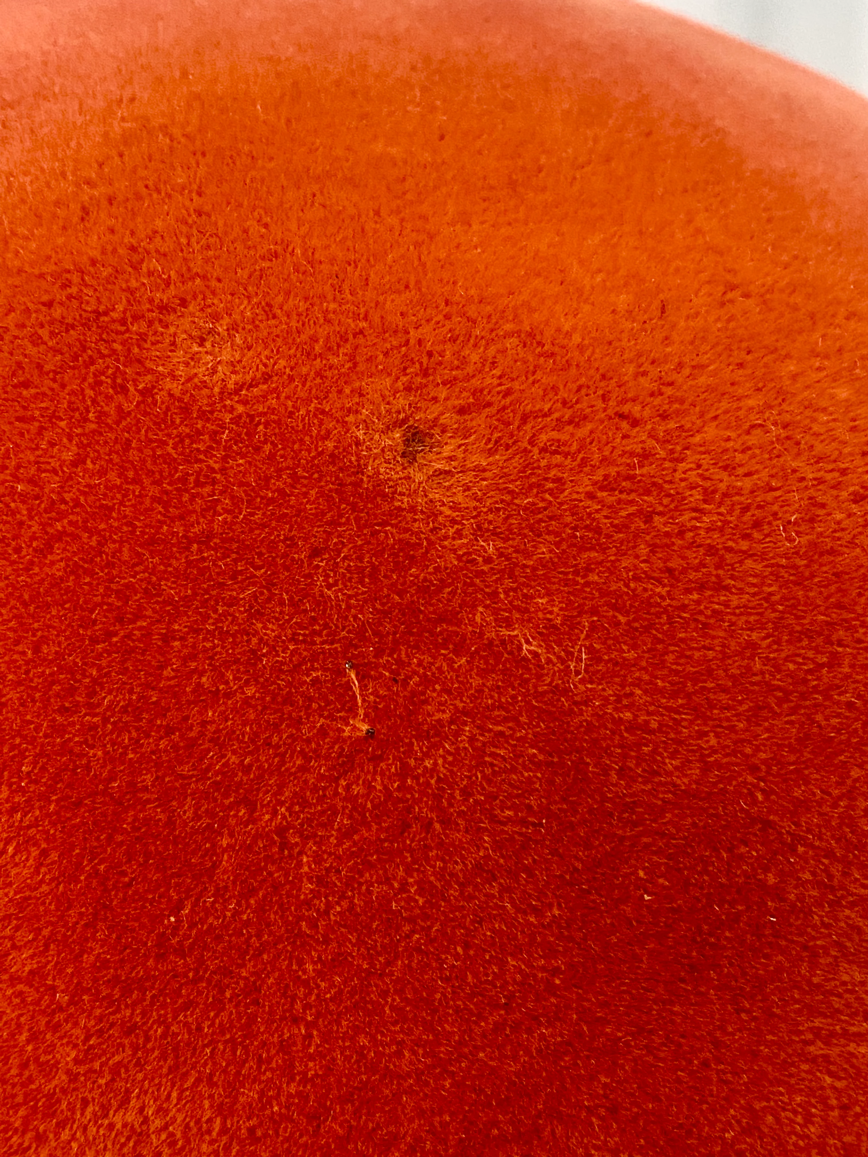 70s Womans Orange Felt Fur Hat Mod Glamour By Borsalino - Image 7