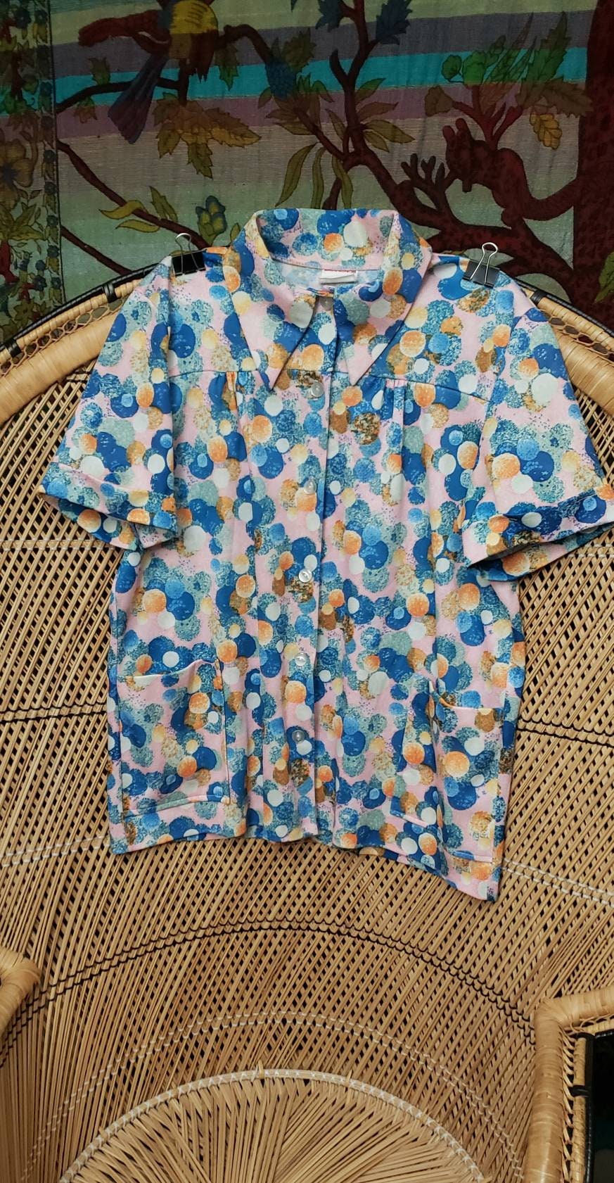 70s Women's Polka Dot Shirt by Tara One Vintage by Tara One - Image 3