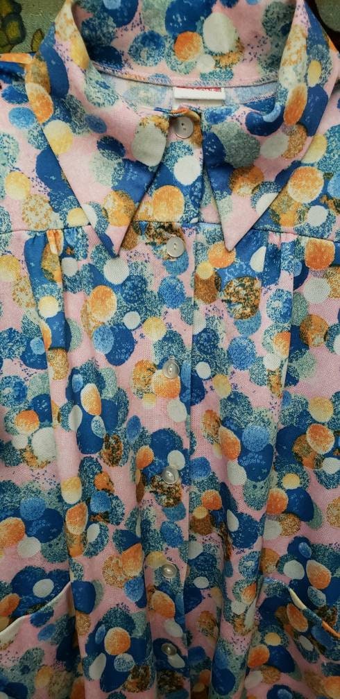 70s Women's Polka Dot Shirt by Tara One Vintage by Tara One - Image 4