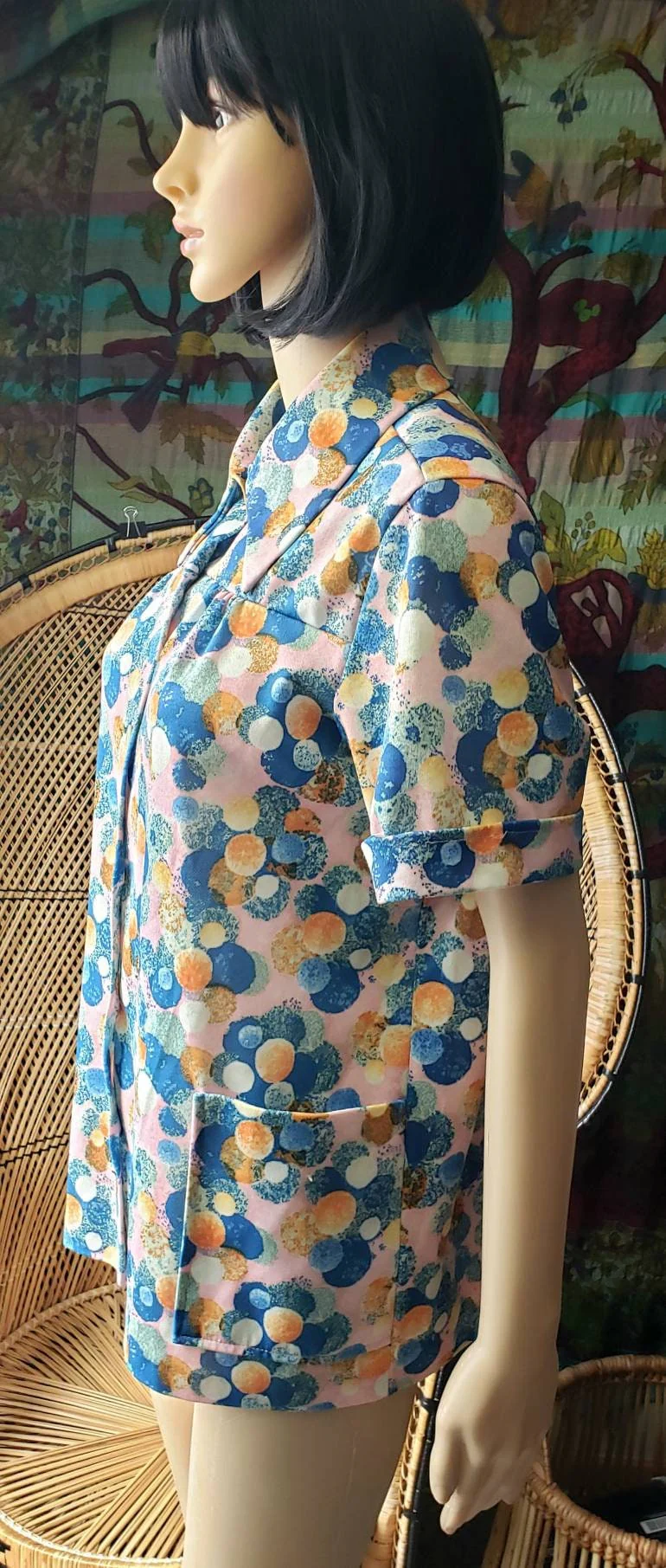 70s Women's Polka Dot Shirt by Tara One Vintage by Tara One - Image 5