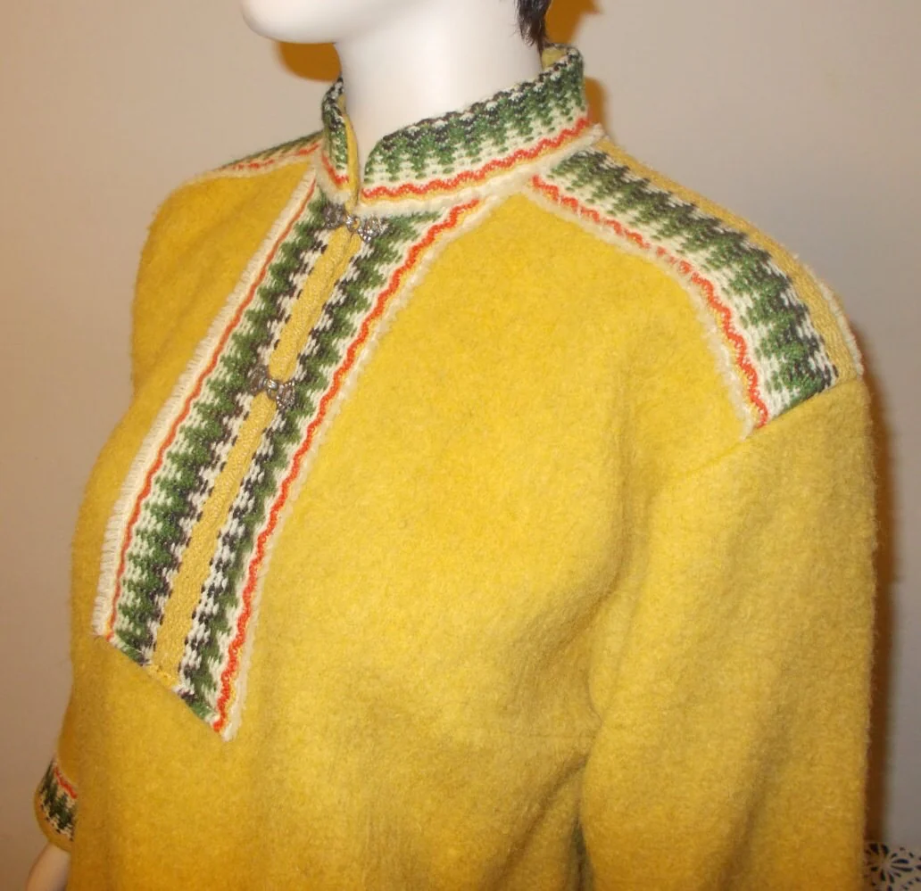 70s Wool Mock Neck Long Sleeve Pullover Sweater Top By Kjell Of Norway - Image 6