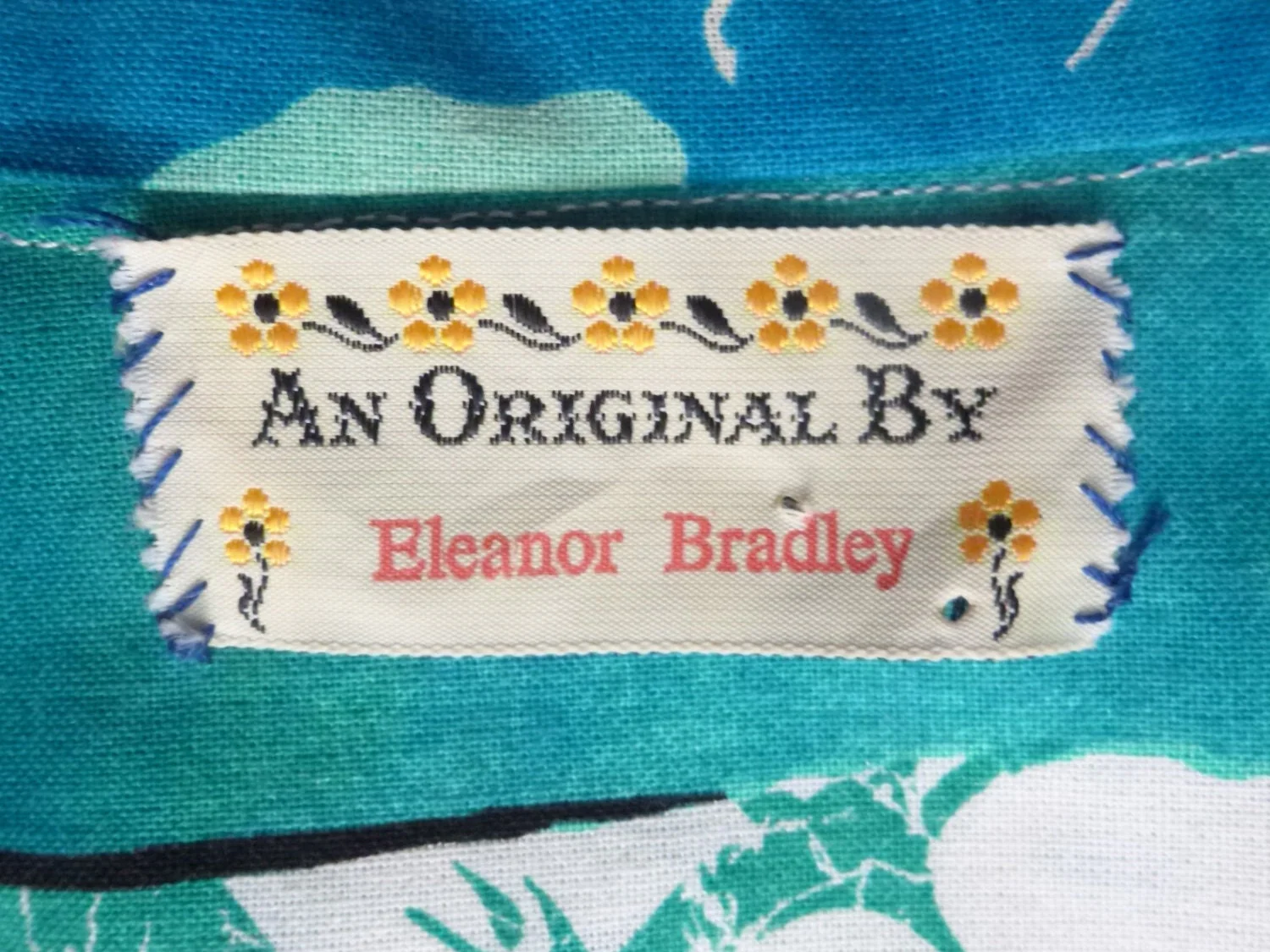 70s Xl Homemade Hawaiian Shirt Blue Hand Made Handmade Tropical - Image 5
