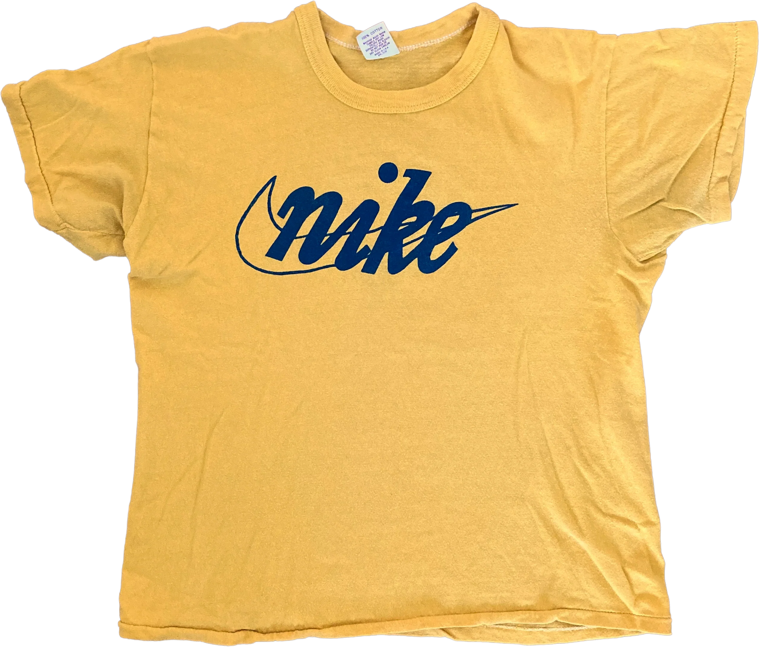 70s Yellow Bootleg On Russel Athletics T-shirt by Nike