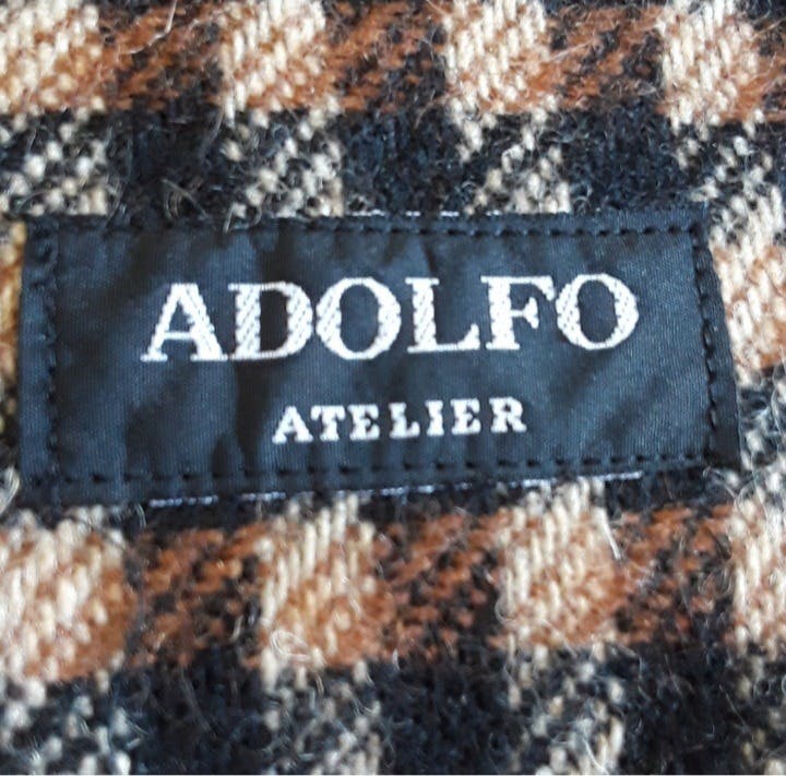 80/90’s Houndstooth Skirt Blazer Suit. by Adolfo Atelier - Image 8