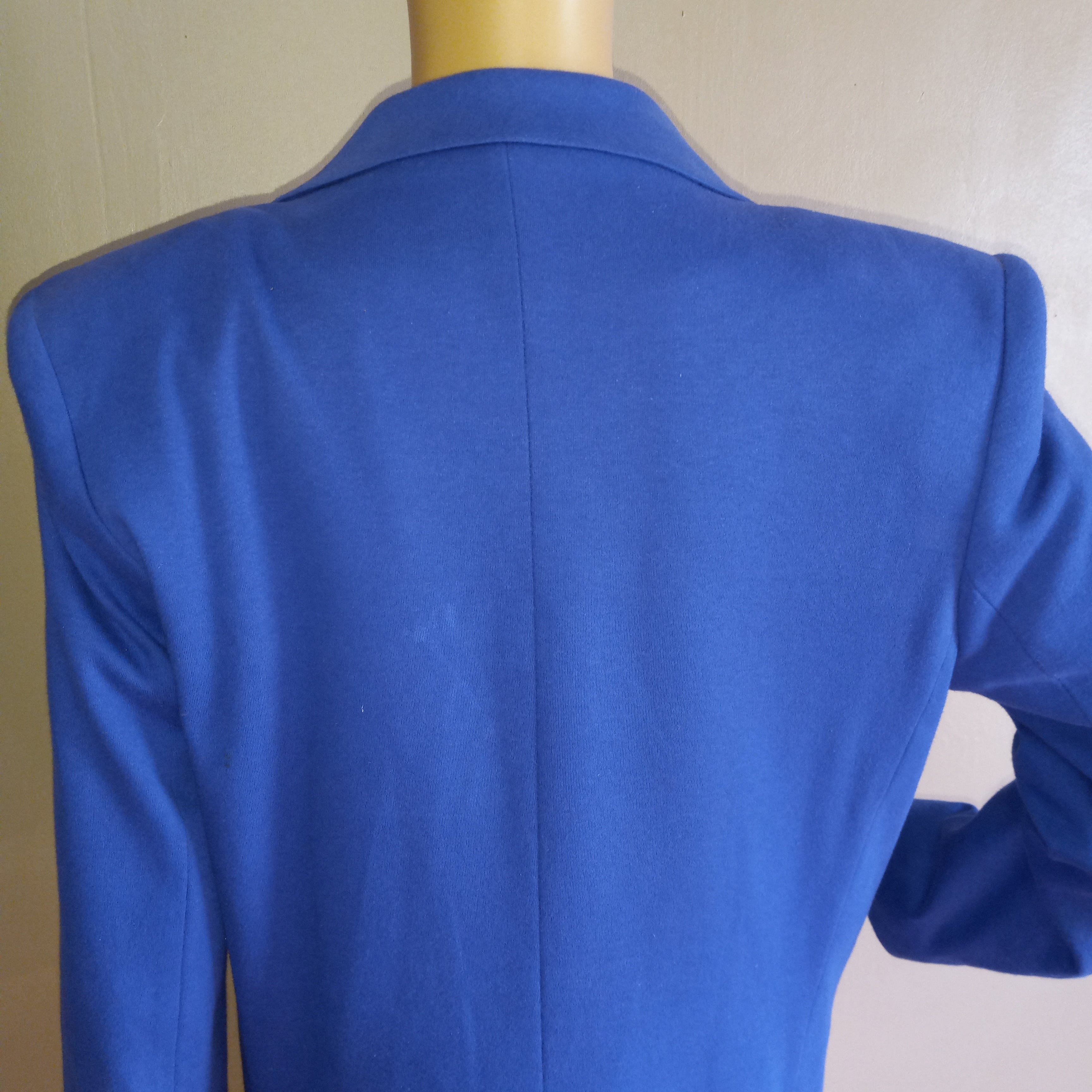80’s Cotton Blue Blazer with Twin Hand Pockets by Hunters Club - Image 3