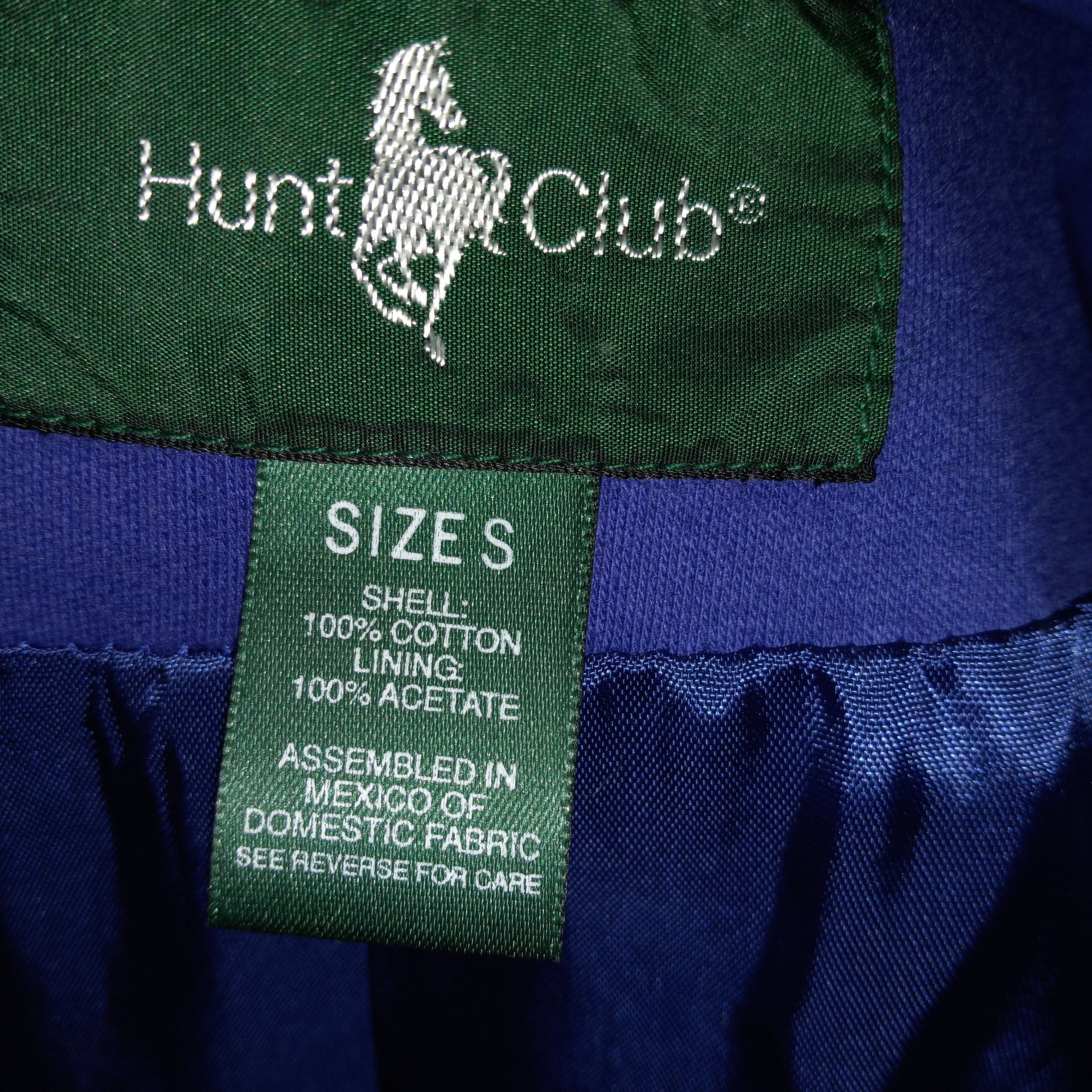 80’s Cotton Blue Blazer with Twin Hand Pockets by Hunters Club - Image 6