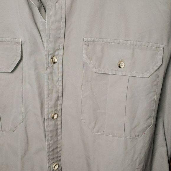 80’s Gray Utility Men's Button Up by Banana Republic - Image 6