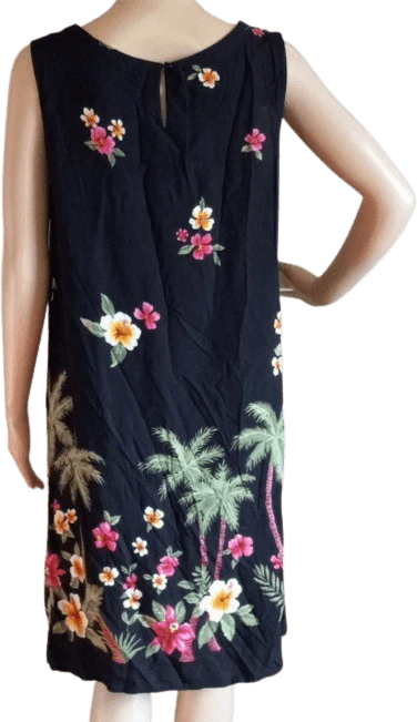 80’s Hawaiian Design Rayon Shift Dress by R&K - Image 2