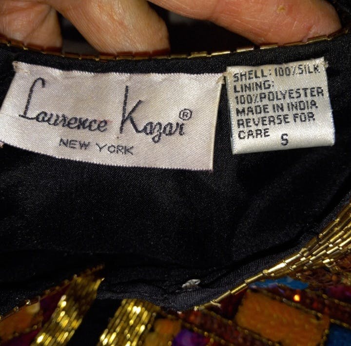80’s Jazz Era Art Deco Beaded Jacket by Lawrence Kazar - Image 8