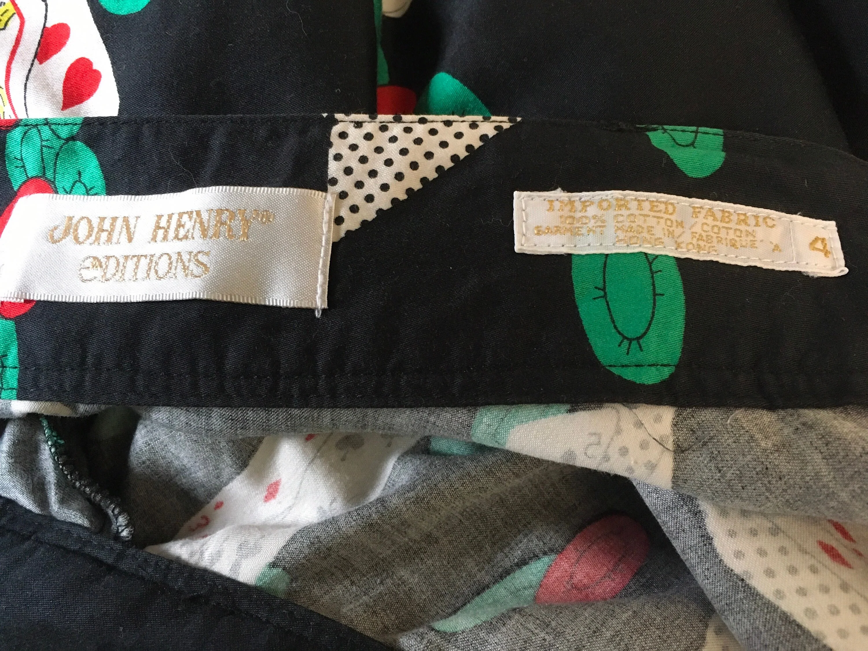 80’s Poker Novelty Print Circle Cotton Skirt by John Henry Editions - Image 9