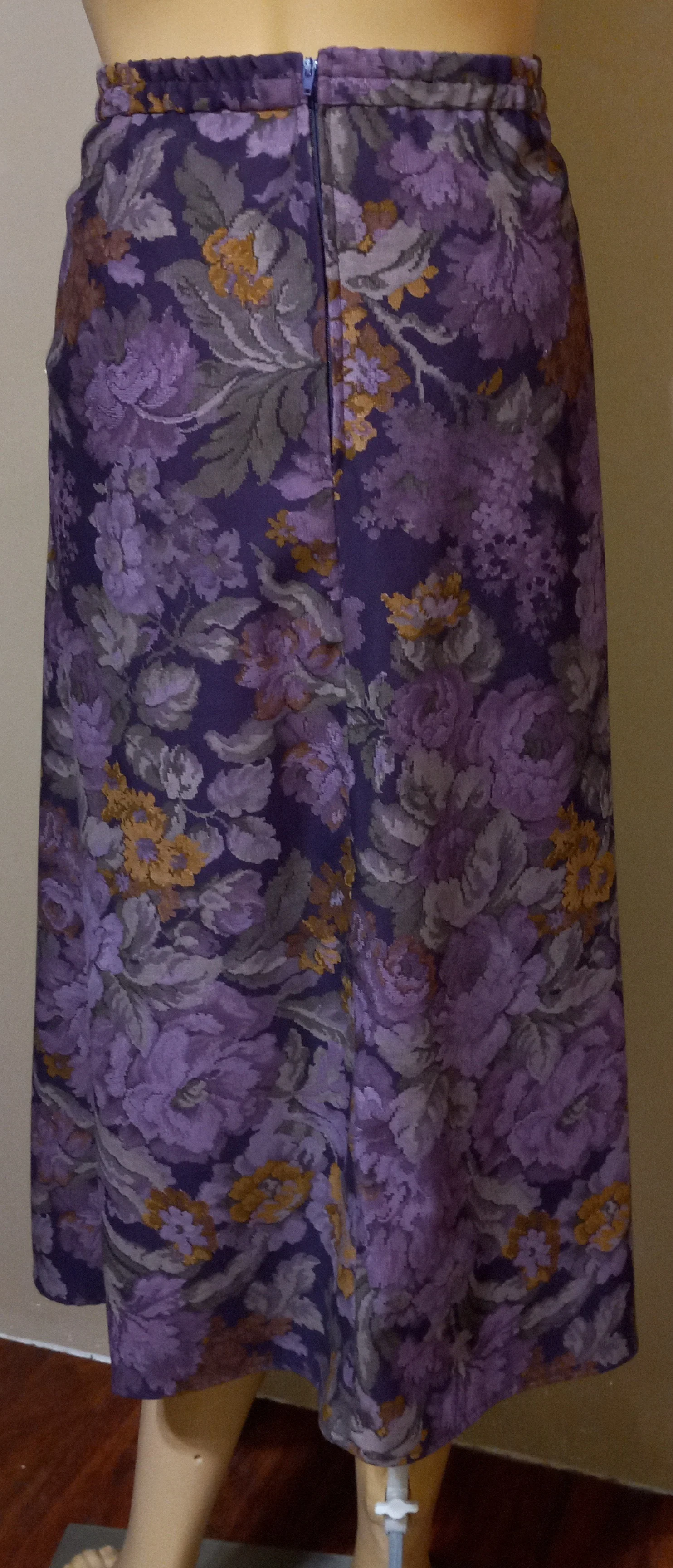 80’s Polyester Spandex Purple Skirt Suit by K Studio Collection - Image 7