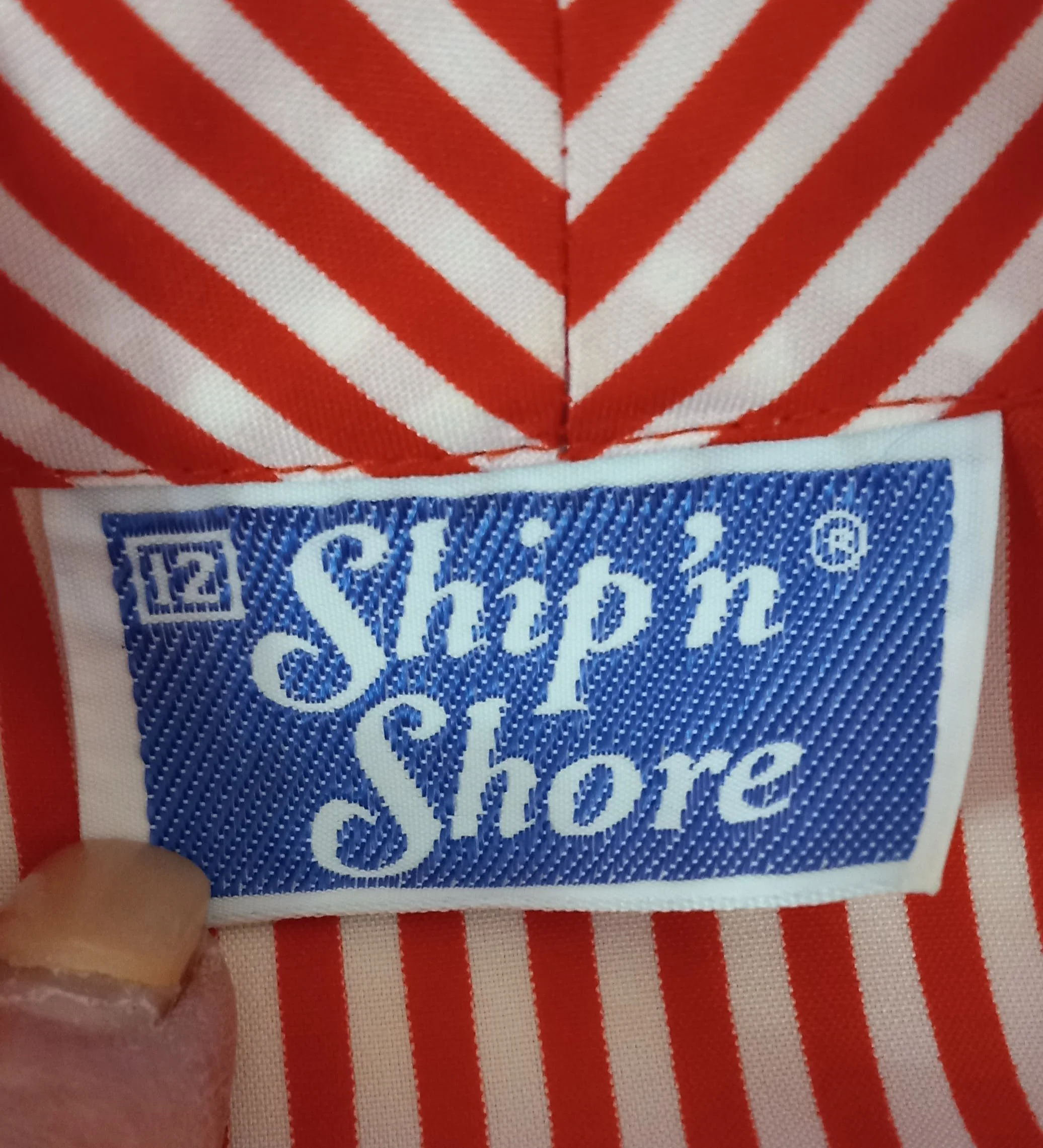 80’s Red and White Striped Pussy Bow Top by Ship 'n Shore - Image 6