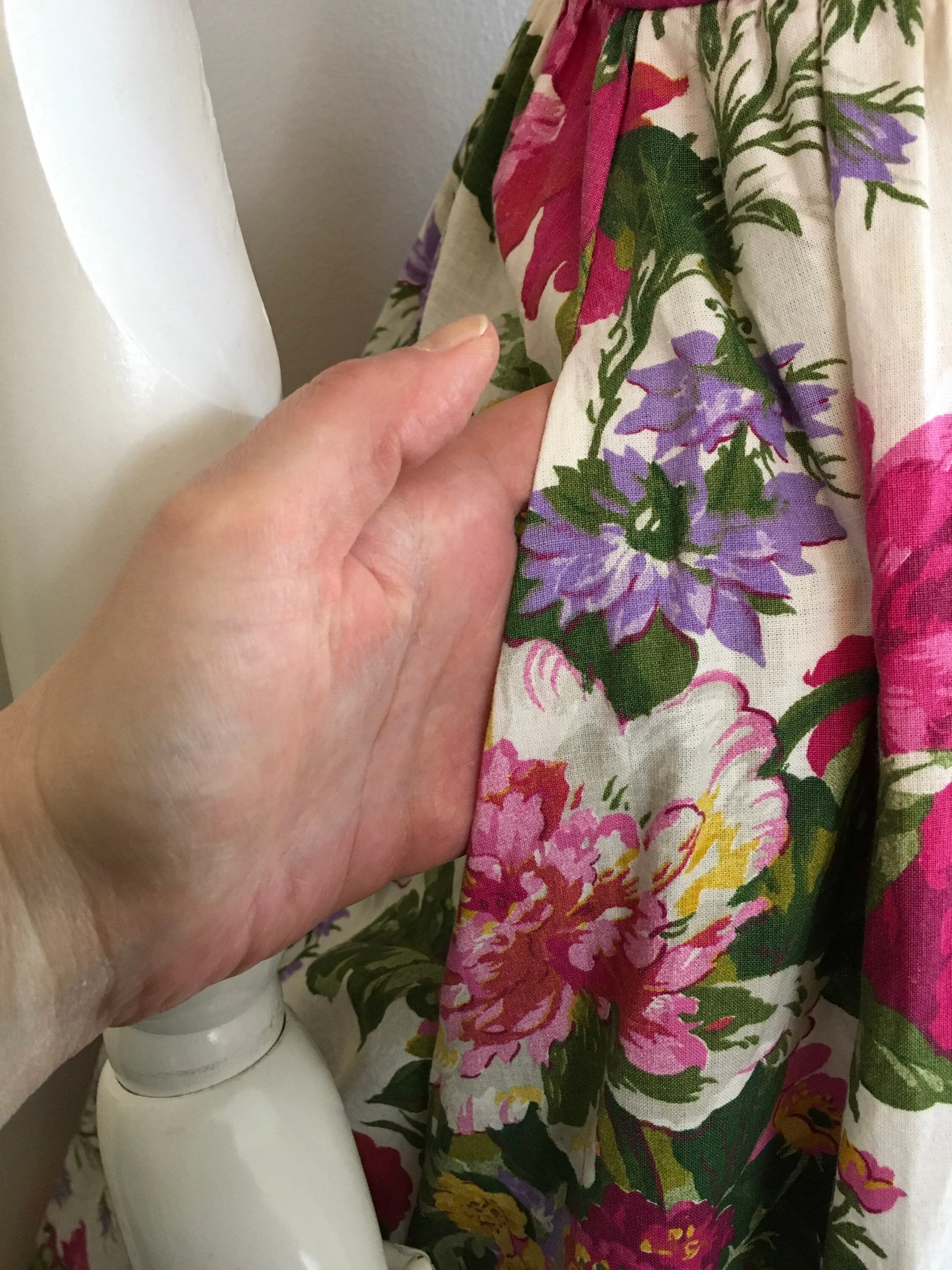 80’s Rose Floral Garden Party Summer Dress by Et Al - Image 6