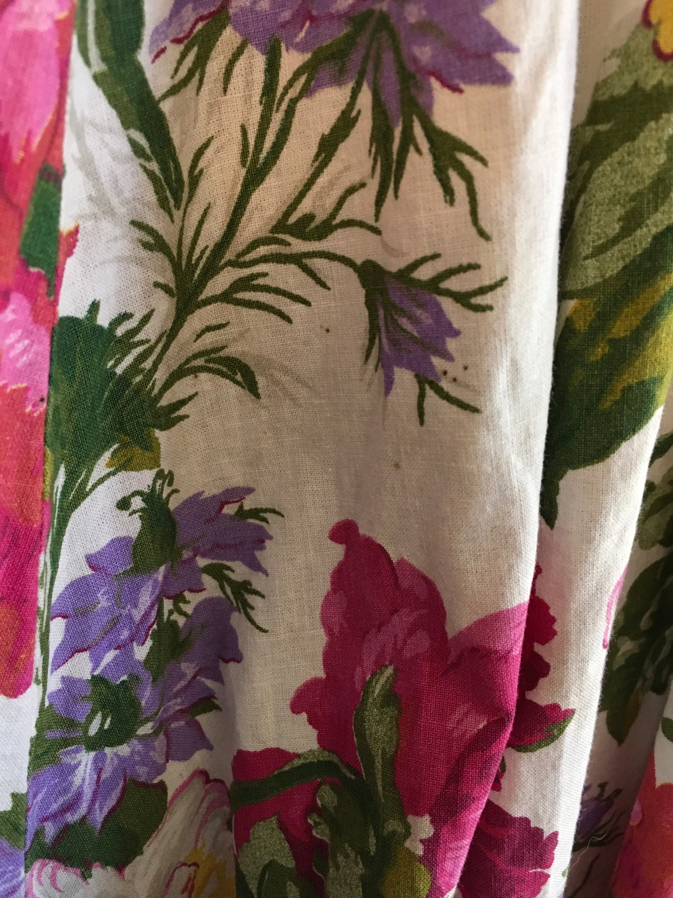 80’s Rose Floral Garden Party Summer Dress by Et Al - Image 7