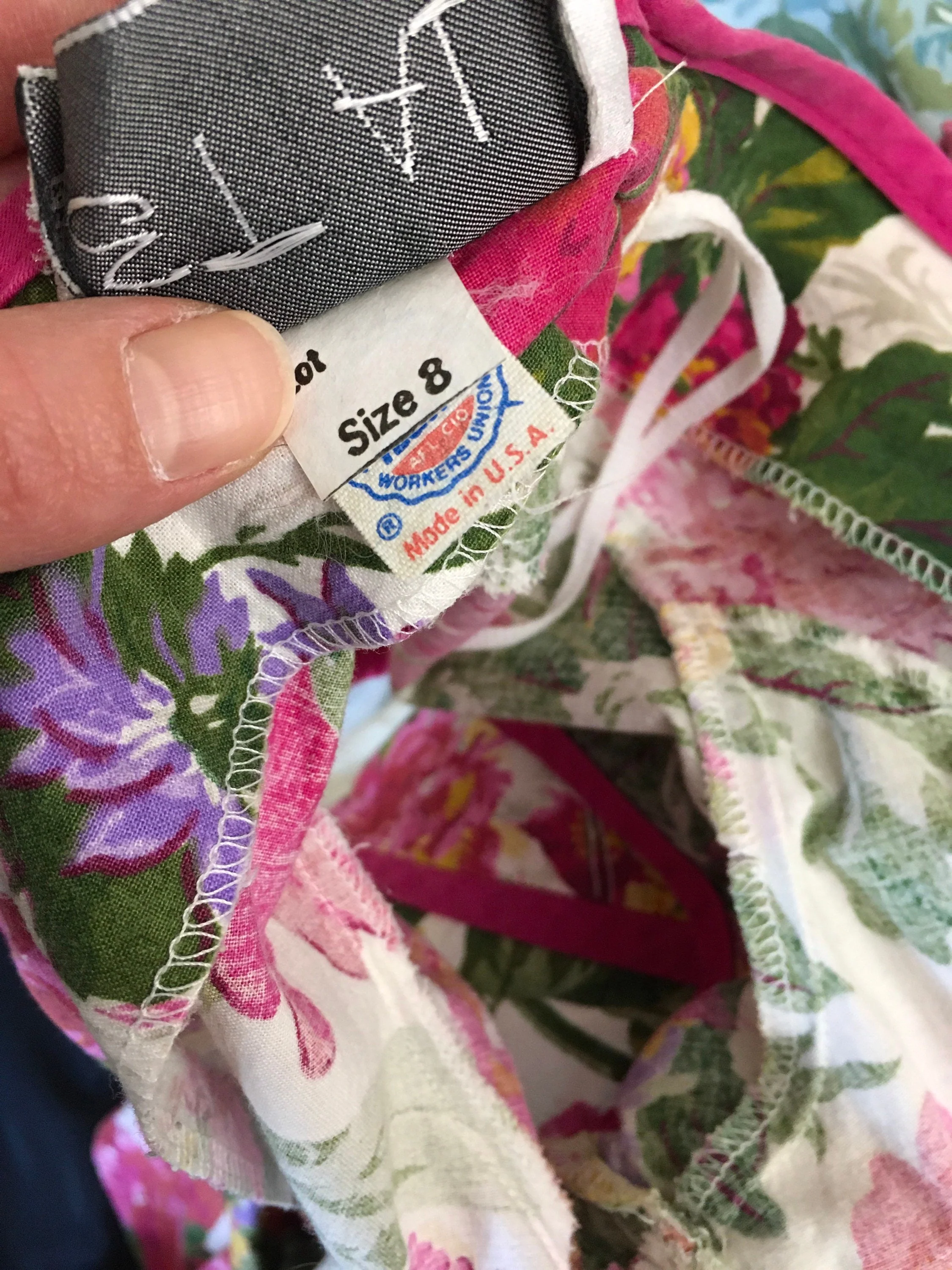 80’s Rose Floral Garden Party Summer Dress by Et Al - Image 9