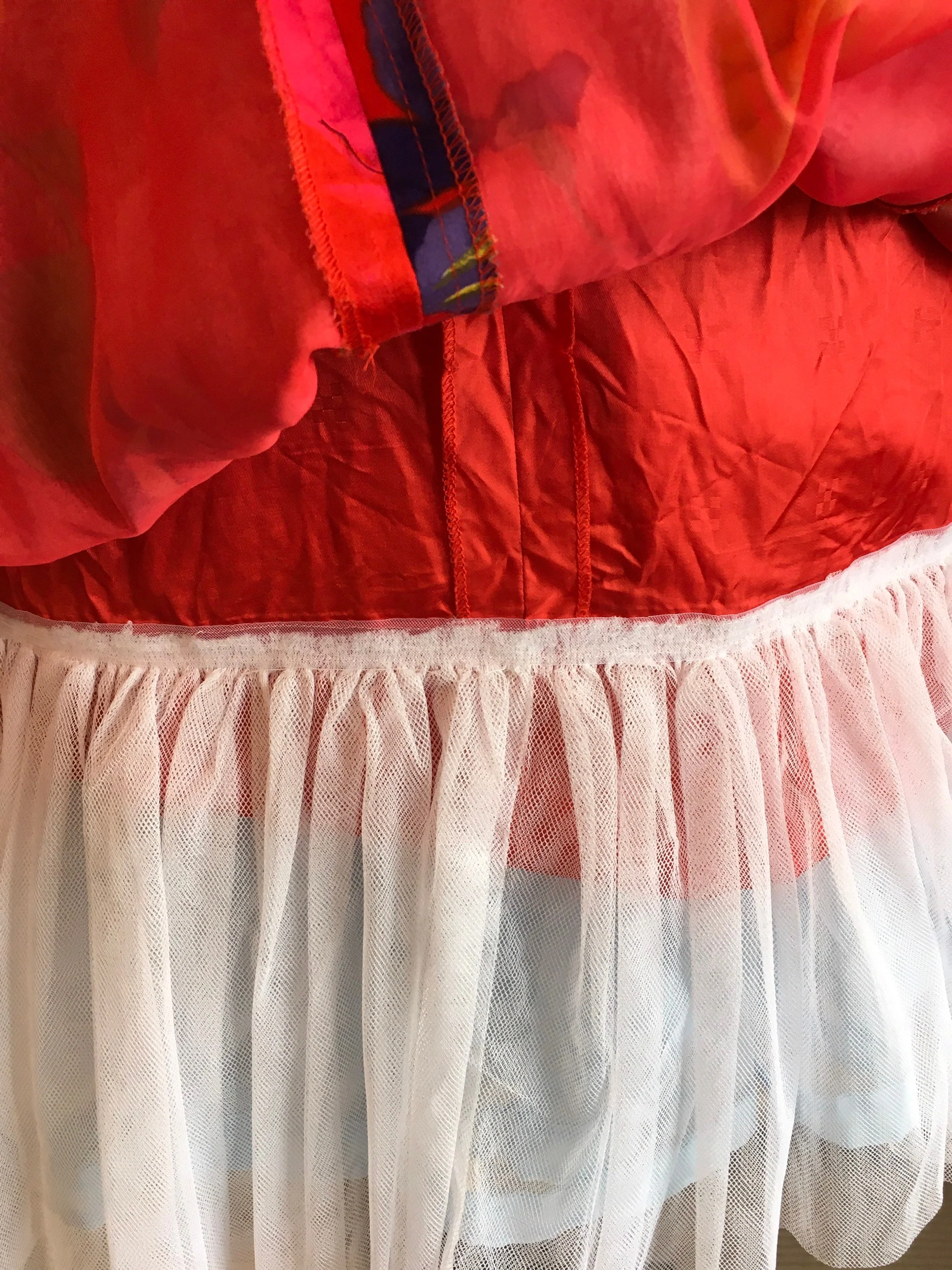 80’s Rose Print Strapless Party Dress by A.J. Bari - Image 8