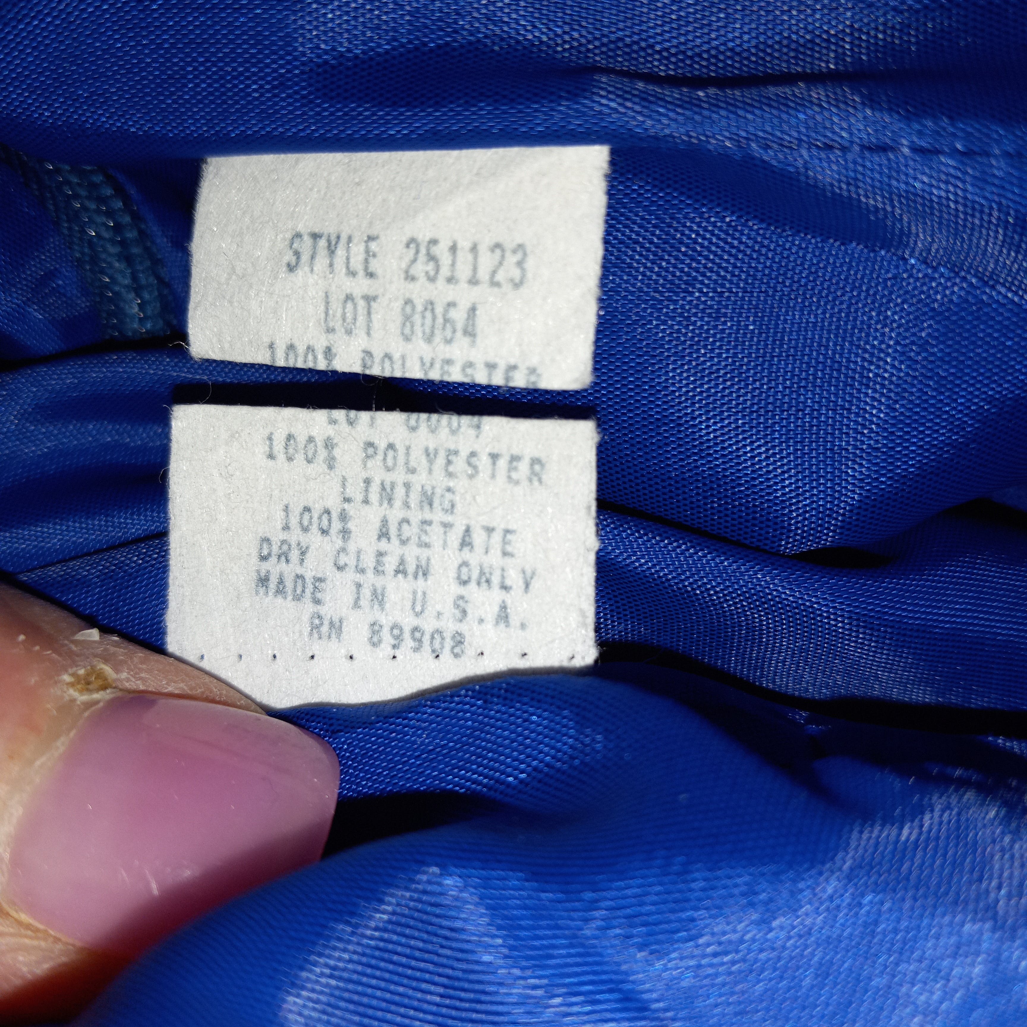 80’s Royal Blue Maxi Evening Dress & V-Neck Jacket by Nahdre'e By Victor Costa - Image 12