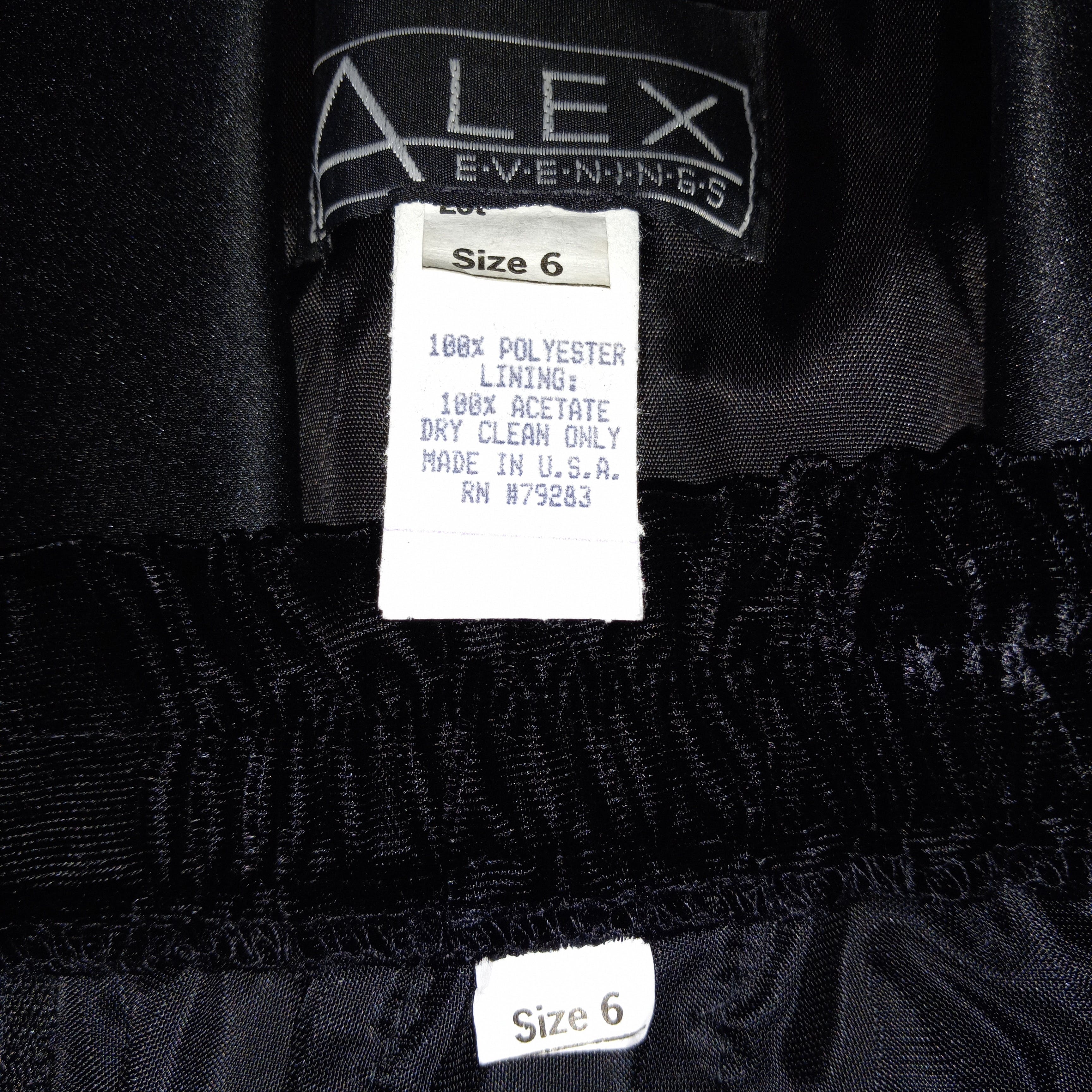80’s Skirt Suit Polyester Velvet Acetate Lining. by Alex Evenings - Image 10