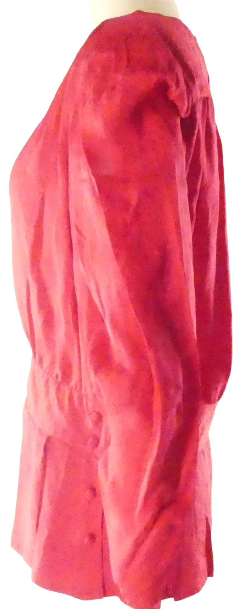 80s 100% Silk Blouse With Peplum By Argenti - Image 5