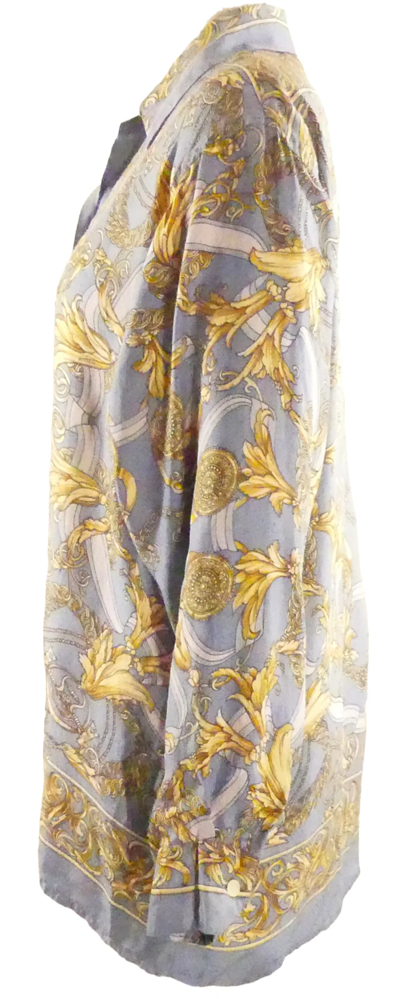 80s 100% Silk Button Up Shirt by Avanti - Image 4